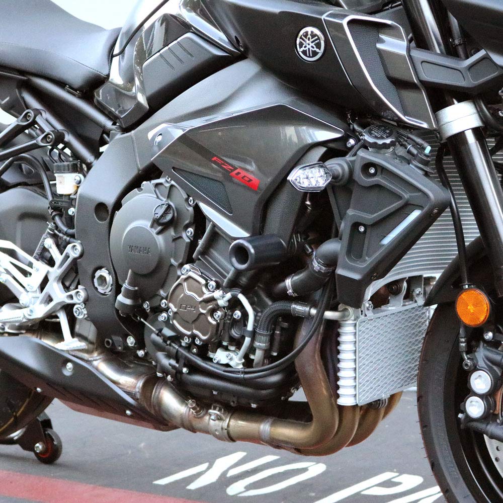 Shogun Usa Made Yamaha Mt-10 Mt10 Sp 2018 2019 2020 2021 2022 2023 2024 Fz10 Fz 10 2017 Black No Cut Frame Sliders Fits Abs & No