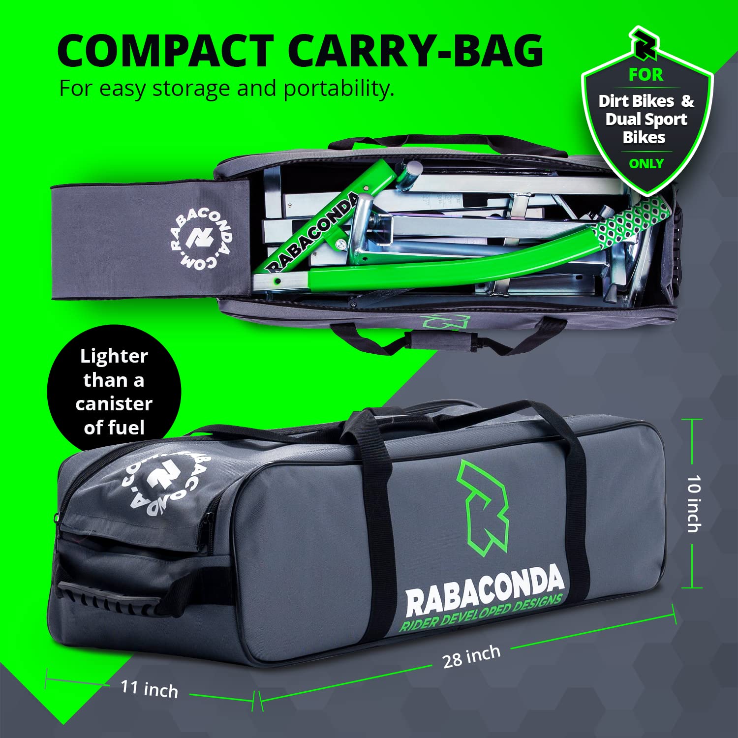 Rabaconda Dirt Bike & Dual Sport Tire Changer - Fastest Tire Bead Breaker Among Motorcycle Tire Changing Tools. Model 3Mmc – For Dirt And Dual Sport Bikes. Not Suitable For Street Bikes