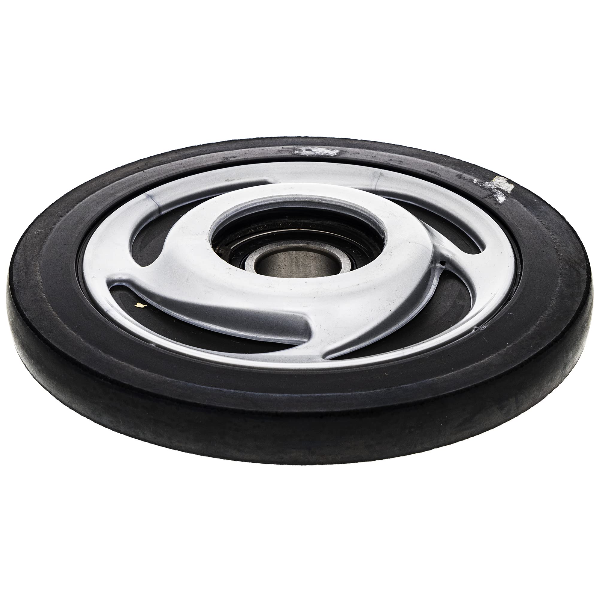 Polaris Idler Wheel Scrolled Silver 5.62" for IQ Fusion FST LX + 1590387-244