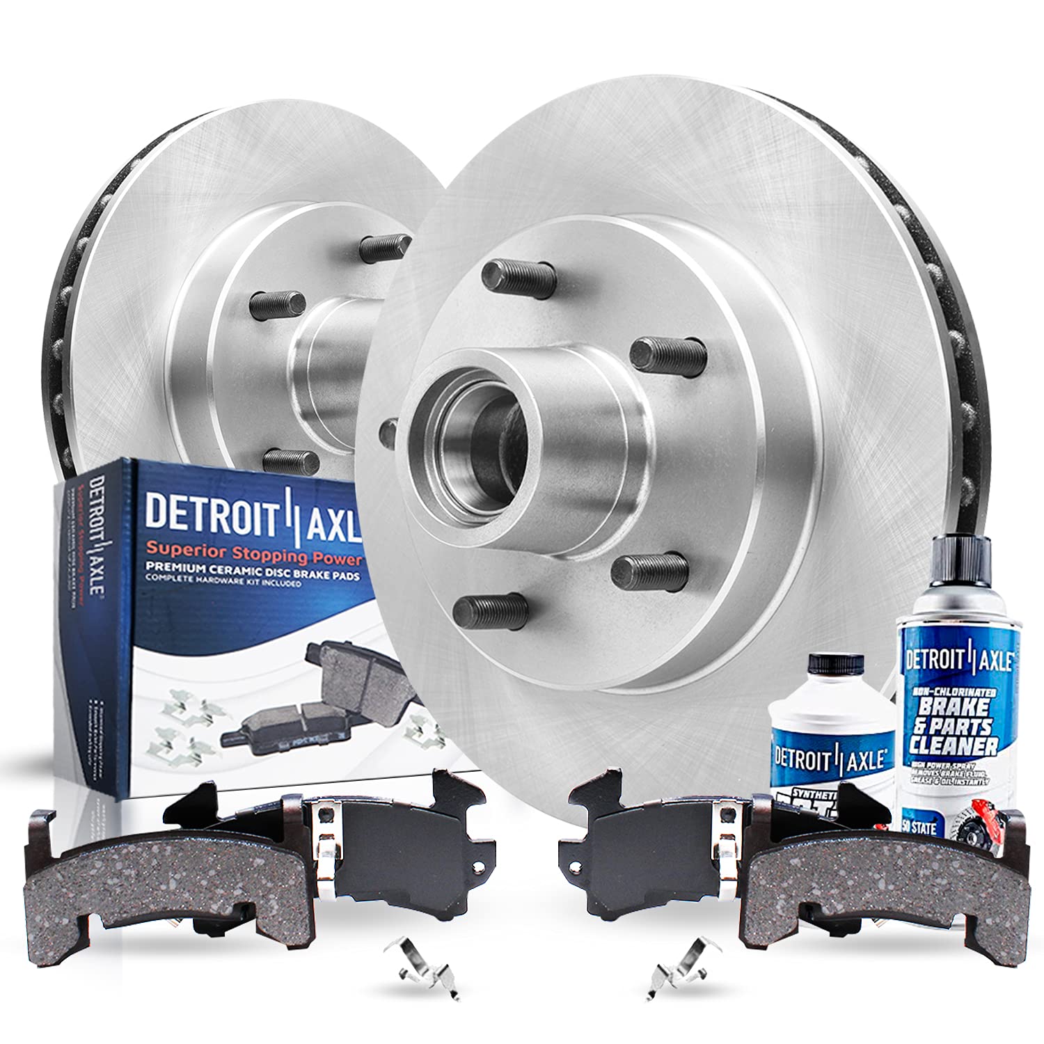 Detroit Axle - Front Brake Kit for Buick Regal GMC Jimmy Sonoma Chevrolet Malibu S10 Blazer Pontiac Grand Prix Replacement Brake