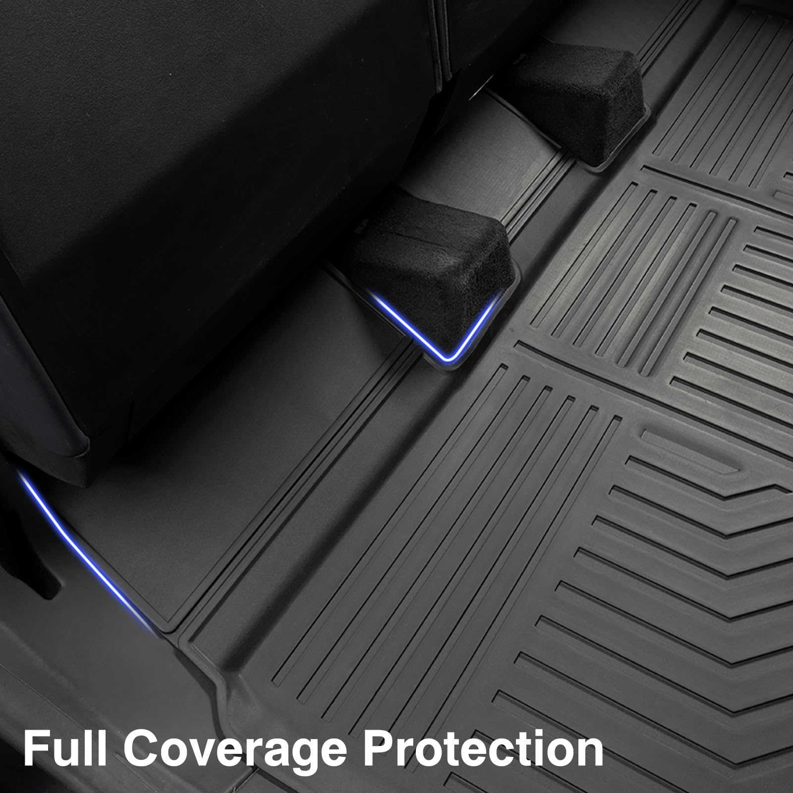Foronetry 6 Pcs Mats Set Compatible with Tesla Cybertruck 2024, TPE All Weather Trunk Bed Cargo Liner for Cybertruck Accessories