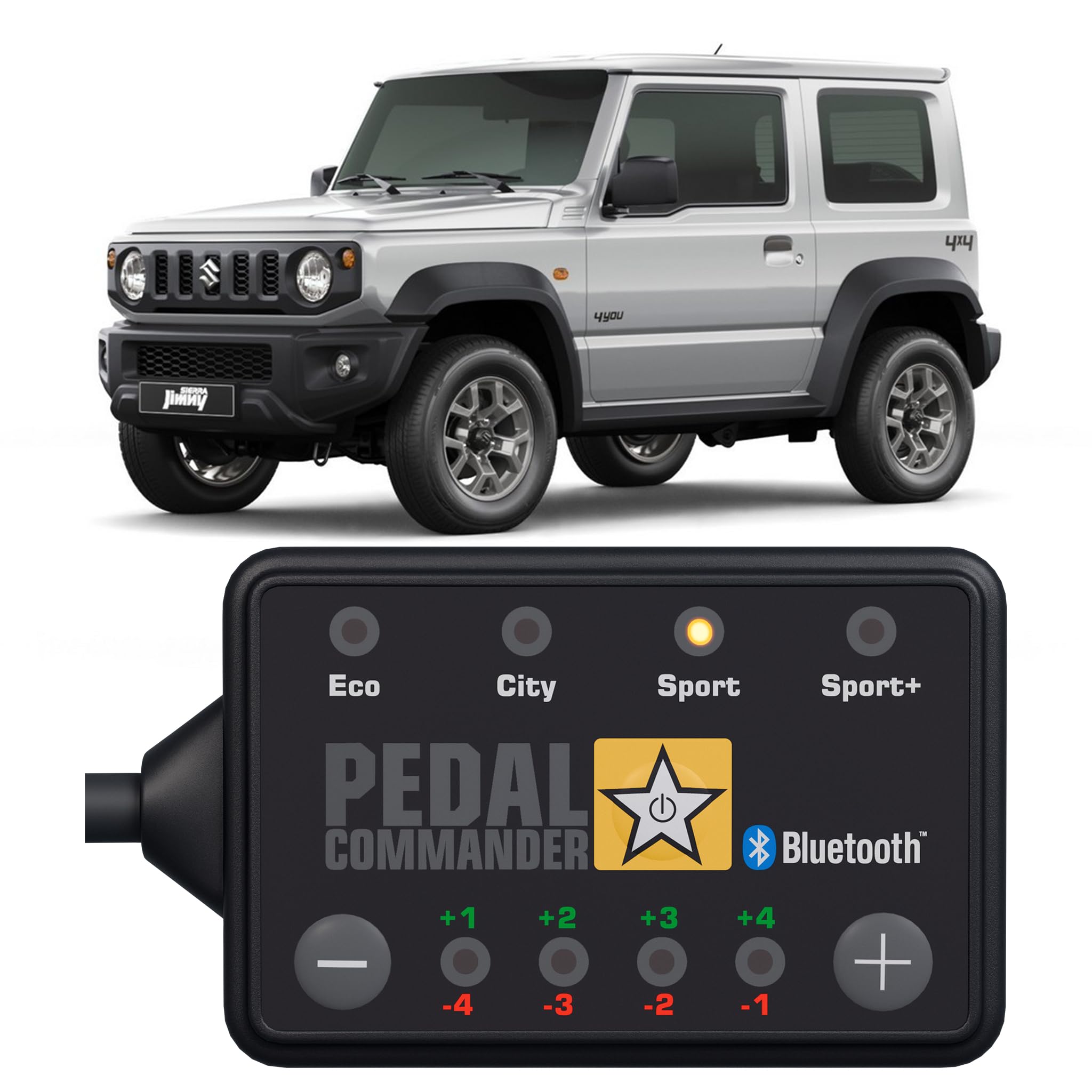 Pedal Commander For Suzuki Jimny 2018-2024 Throttle Response Controller Fits: 4Th Gen, Jb64W Jb74W 1.5L Suzuki Jimny Accessories Jimny Performance Parts On Road Off Road