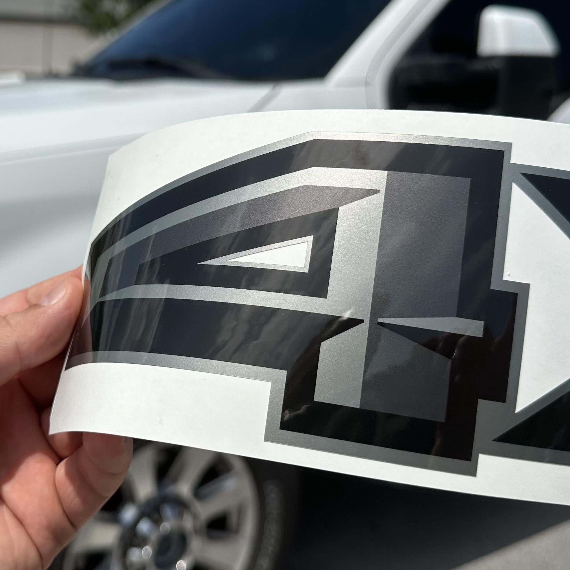 F150 4X4 Decal Set - Ford Replacement Bedside Stickers For Truck Enthusiasts, Durable 4X4 Sticker Pack For Off Road Style (Premium Series (Gray/Metallic Finish)