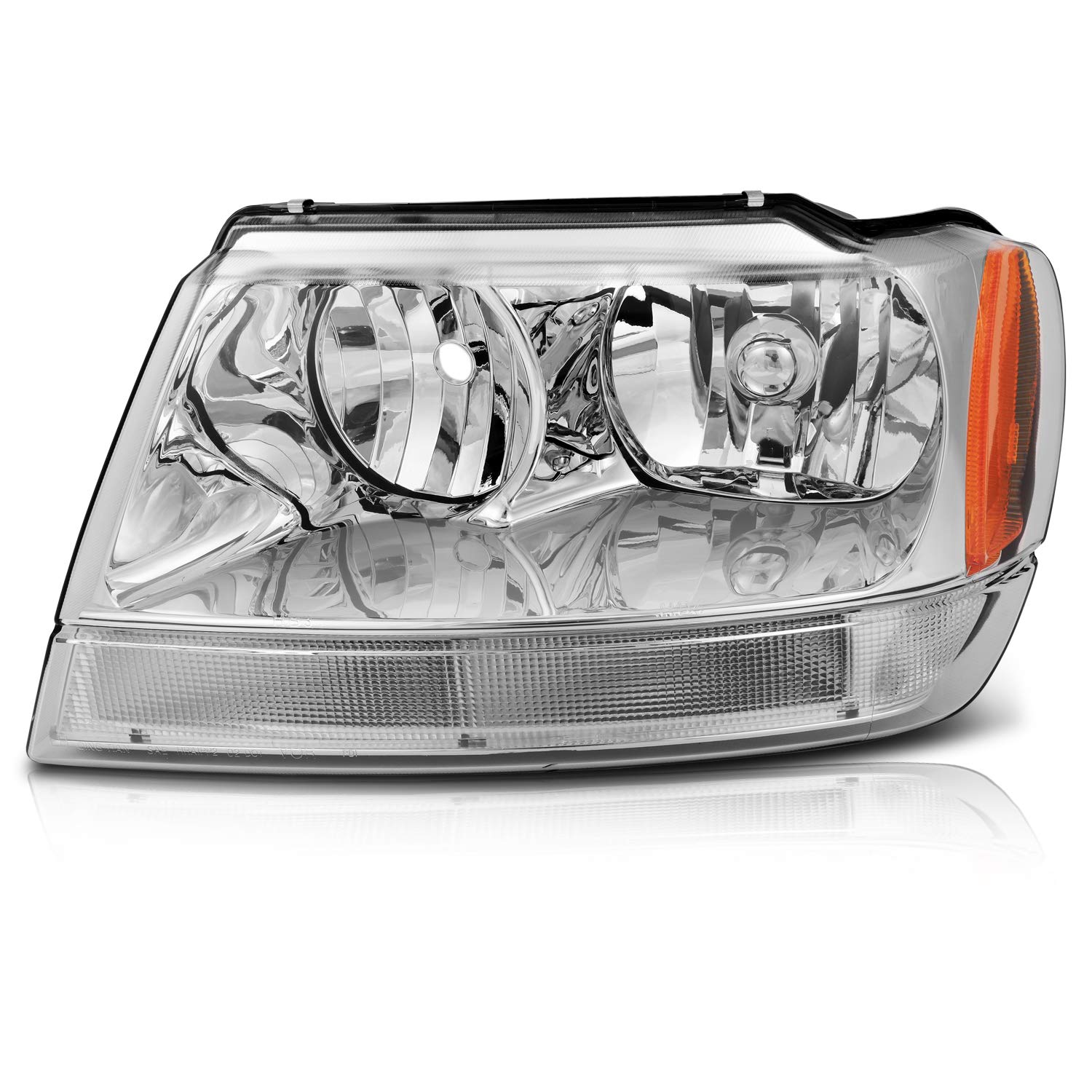 OCPTY headlight Assembly A Pair Replacement For Jeep Grand Cherokee 1999-2004