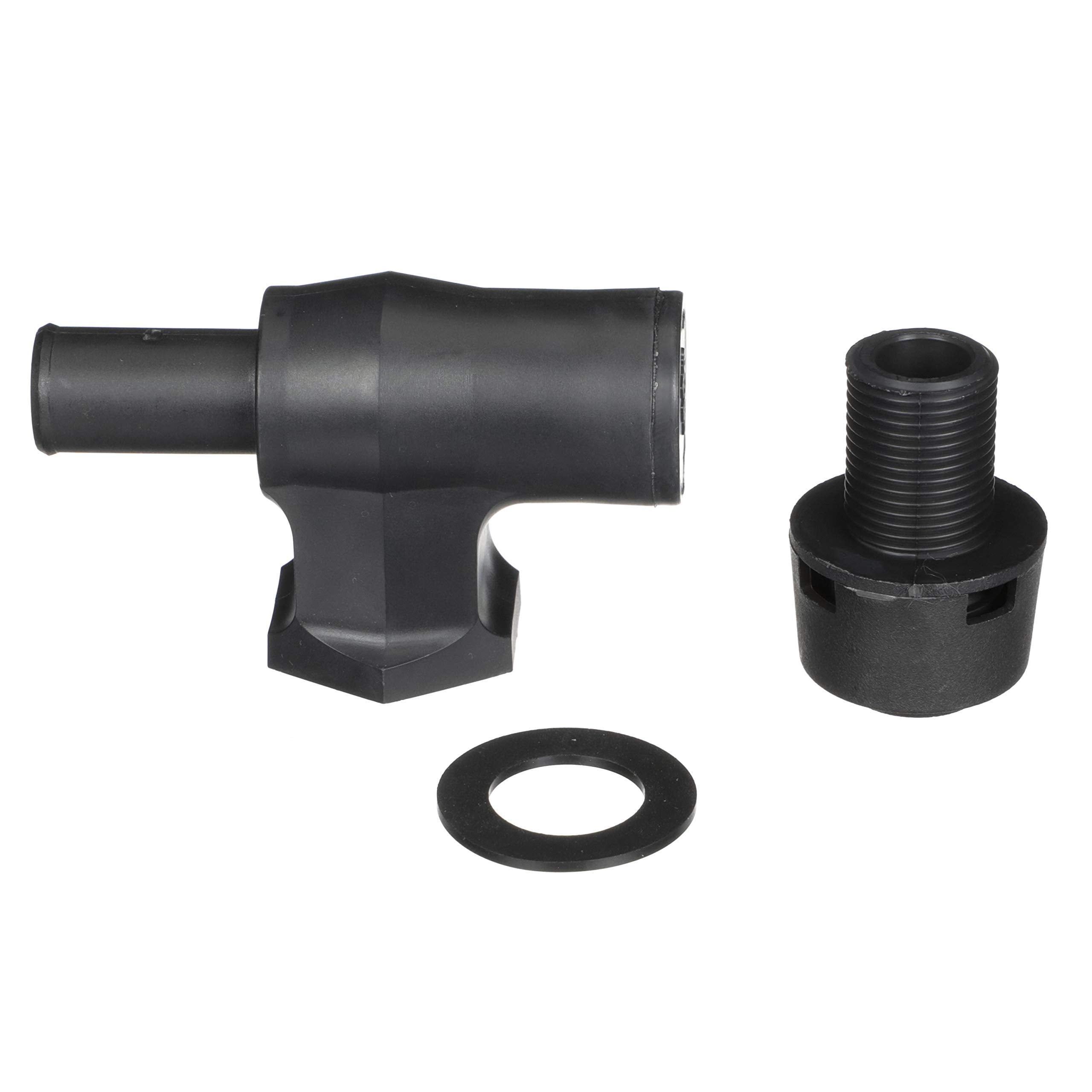 Attwood 16703 90Degree PTrap Fuel Tank Vent, Standard Mount, 5/8Inch Interior Diameter Hose, Black with Black Vent Head
