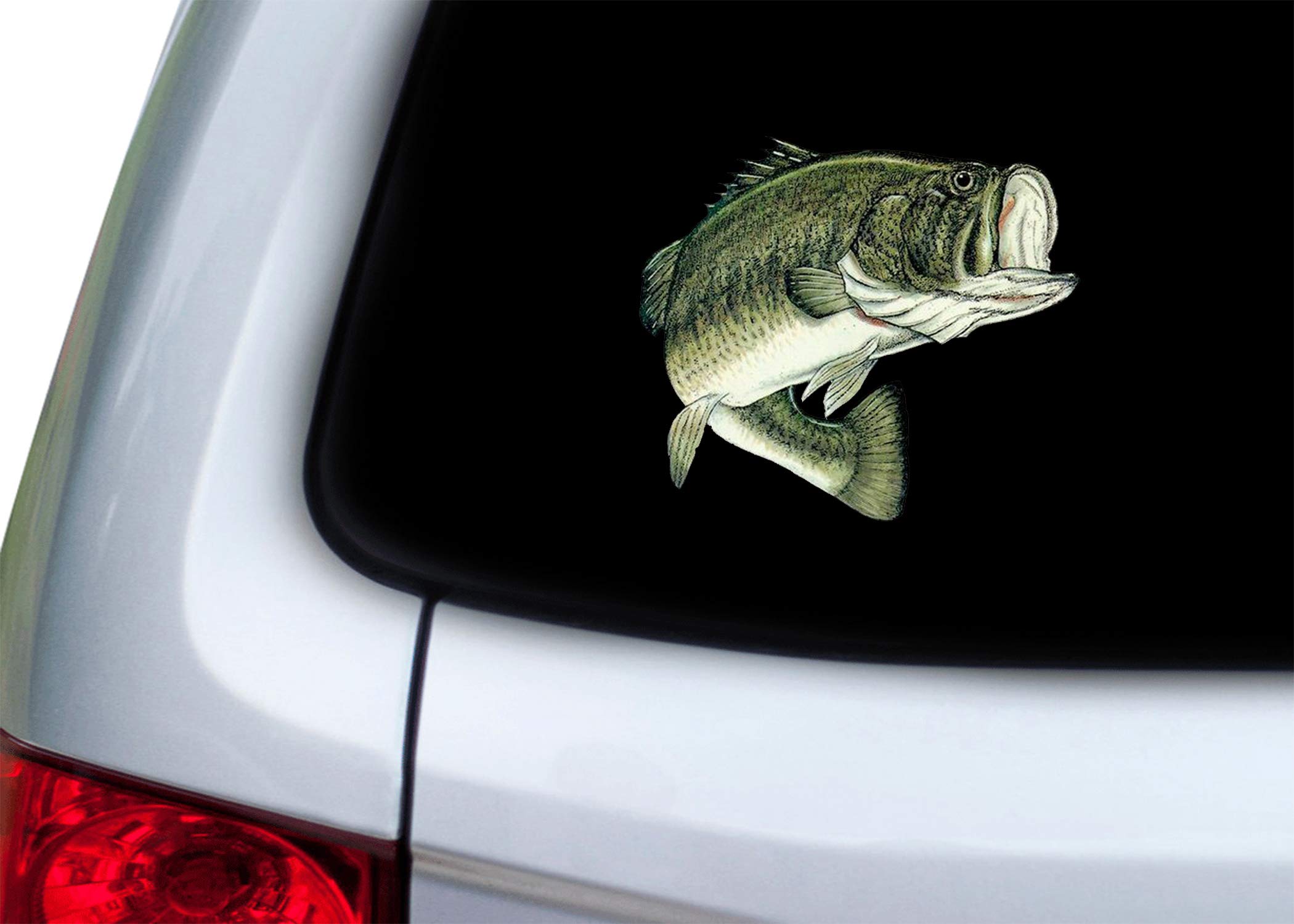 Rogue River Tactical Bass Fish Sticker Decal Fishing Bumper Sticker Fish Auto Decal Car Truck Boat Rv Real Life Rod Tackle Box