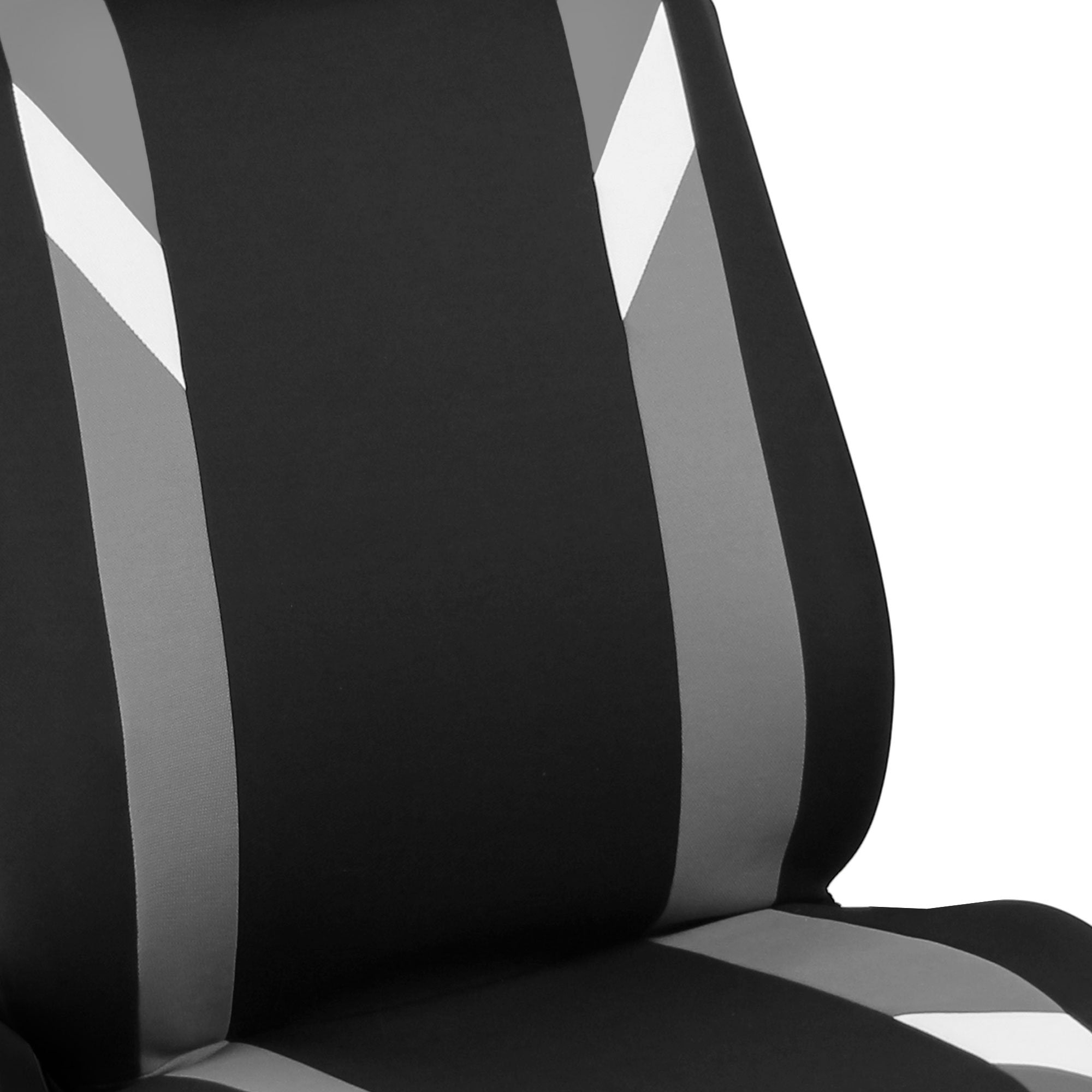 Fh Group Car Seat Covers Full Set Cloth -Seat Covers For Low Back Car Seats With Removable Headrest,Universal Fit,Automotive Sea