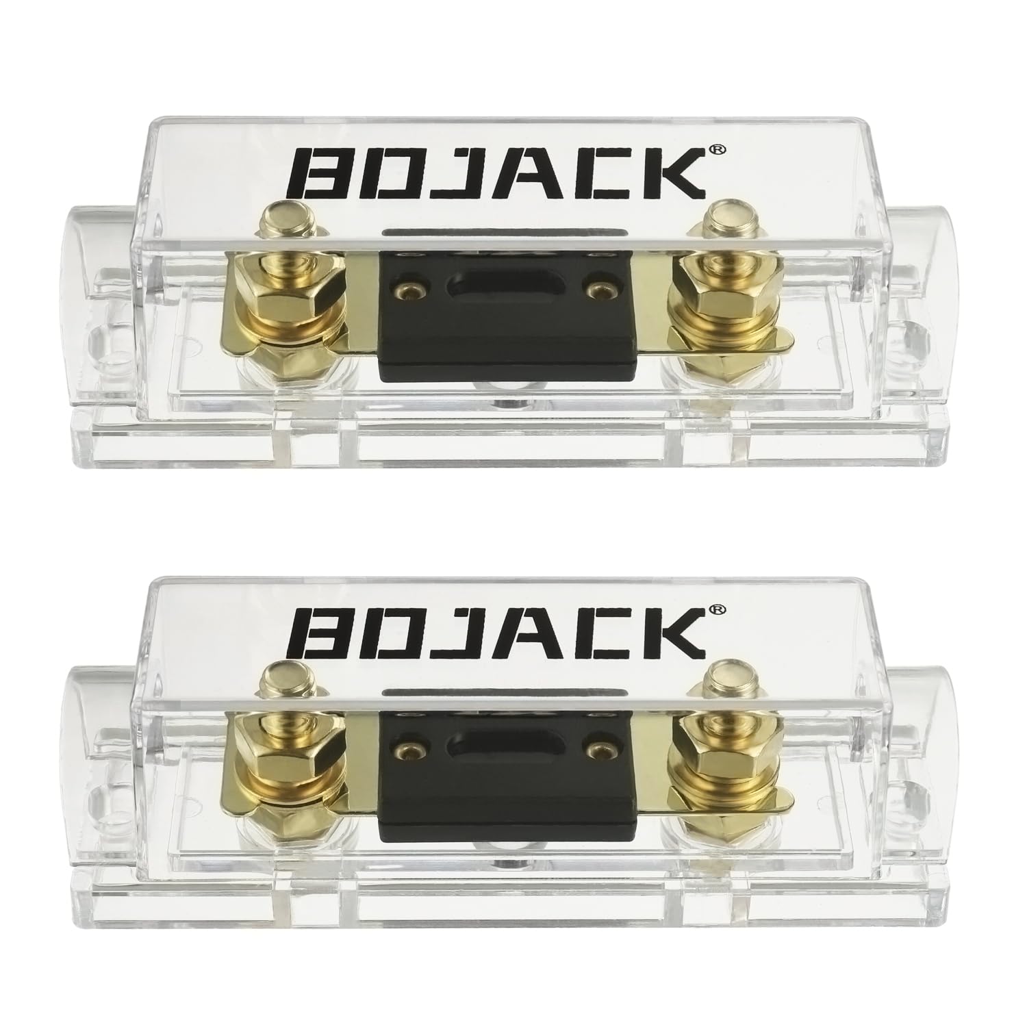 Bojack 0/2/4 Gauge Anl Fuse Holder And 40 Amp Anl Fuses For 0 2 4 8 Gauge Awg Fuse Block, Fuse Box, Automotive Fuse Holder 40A (
