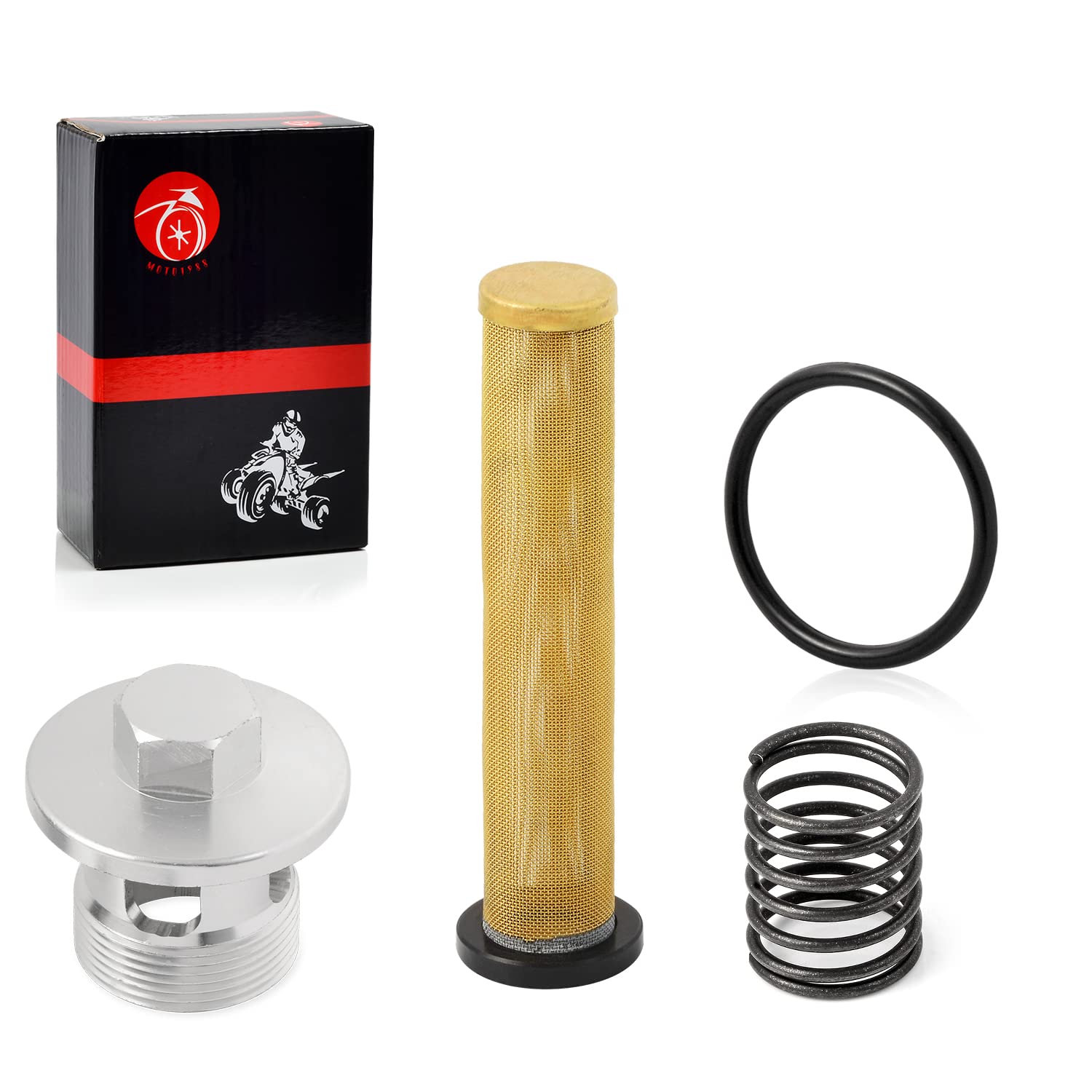 Oil Filter Screen and OIL FILTER CAP & Spring For Kawasaki 1985-2006 Vulcan 700 750 800 VN700 VN750 VN800 2006-2013 Vulcan 900 V