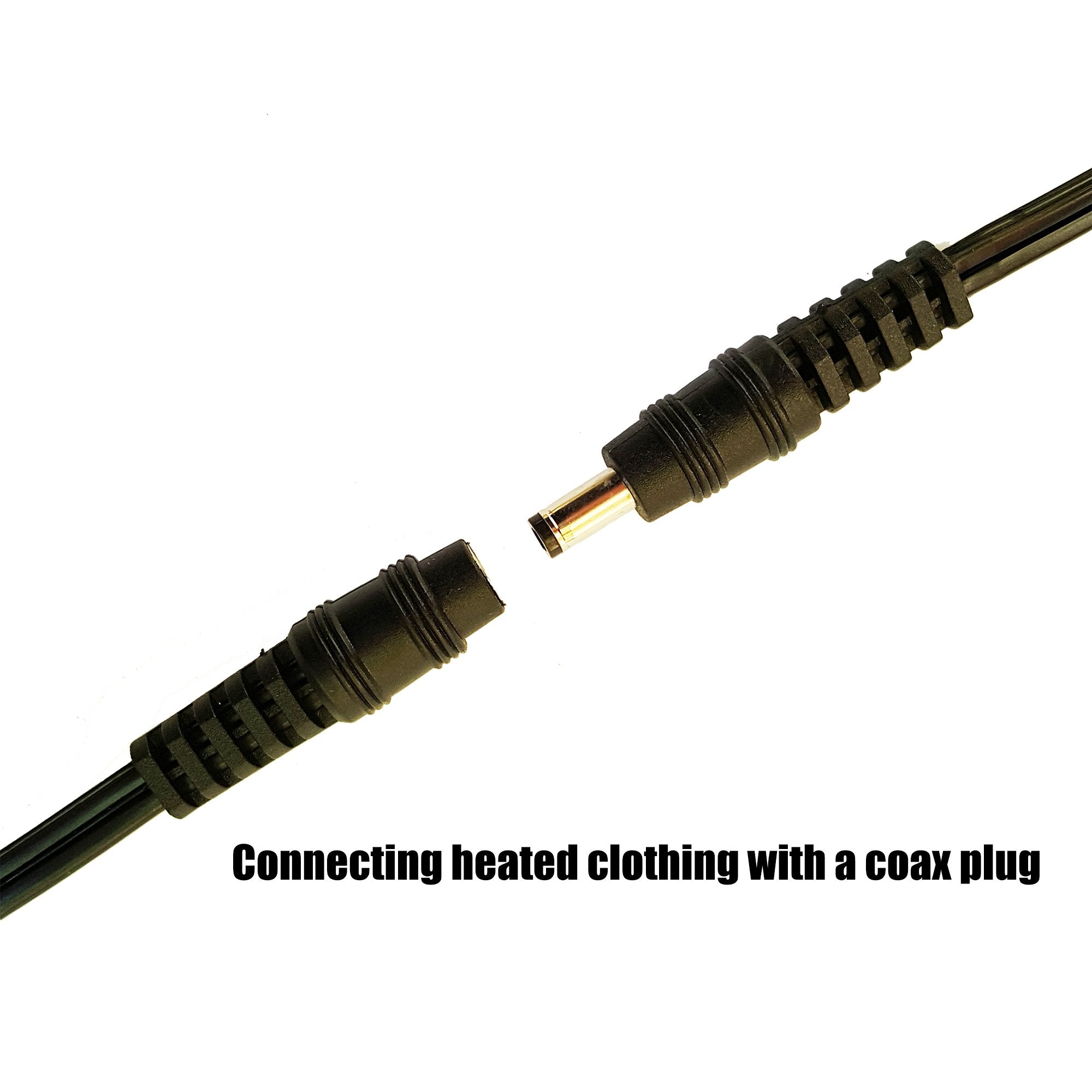 Motopower Mp69006 10'' Sae To Coax Female Adapter Cable Sae To Dc Coax Motorcycle Heat Clothing Jack Adapter