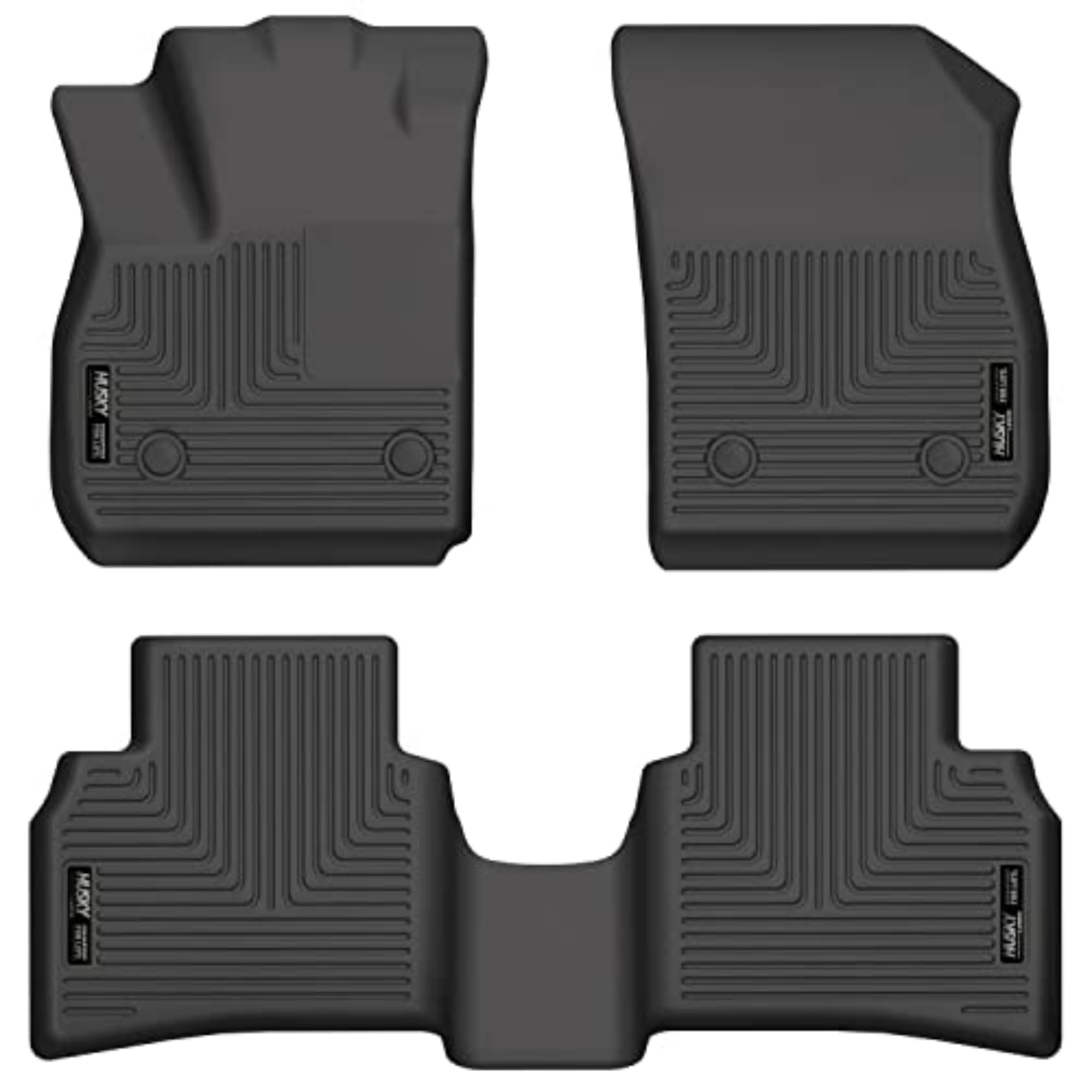 Husky Liners Weatherbeater Floor Mats | Fits 2021-2024 Buick Envision | Front & 2nd Row, 3-pc Black - 95201