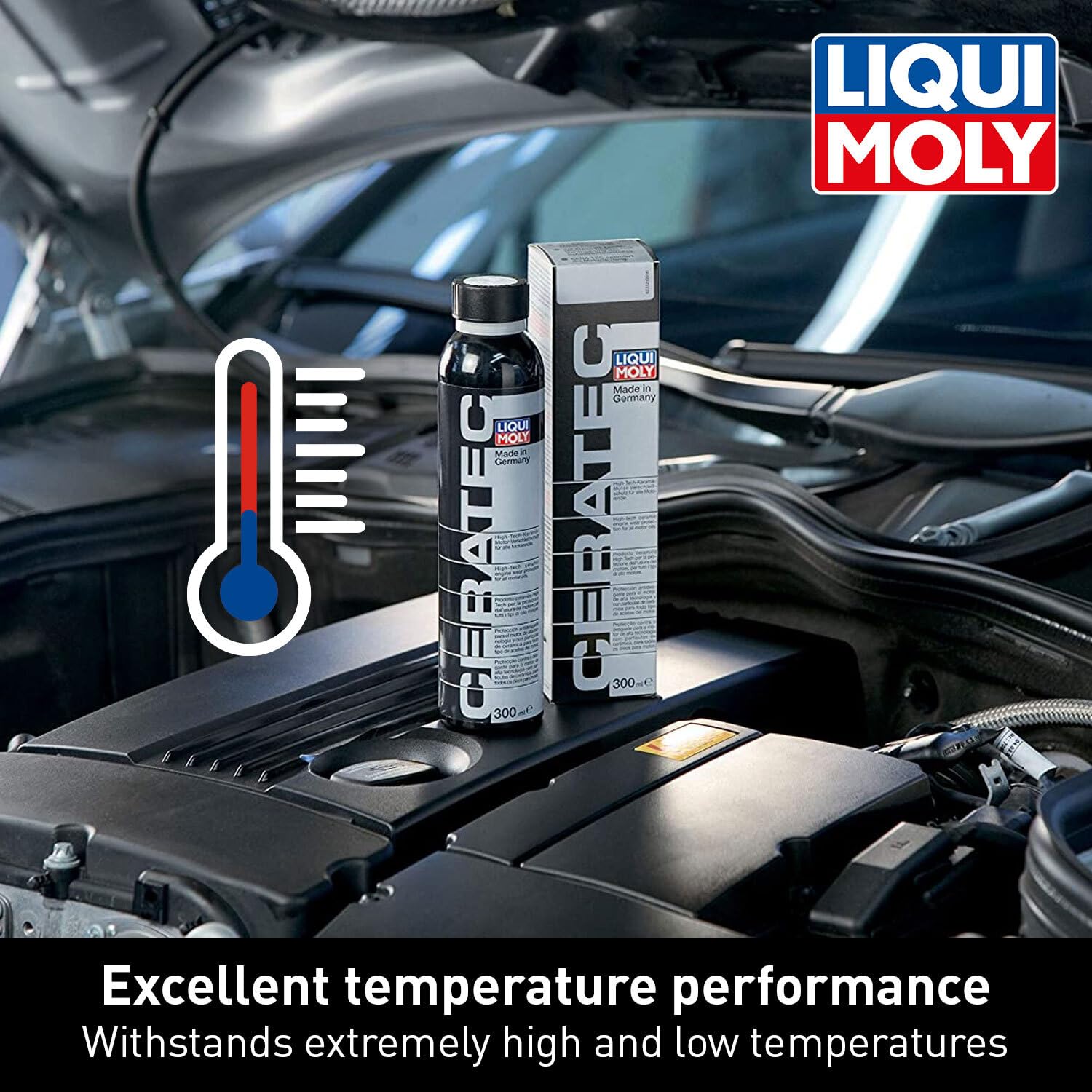 Liqui Moly Cera Tec Oil Additive - Ceramic Wear Protection for Petrol & Diesel Engines, 300ml, Black, Model 03721