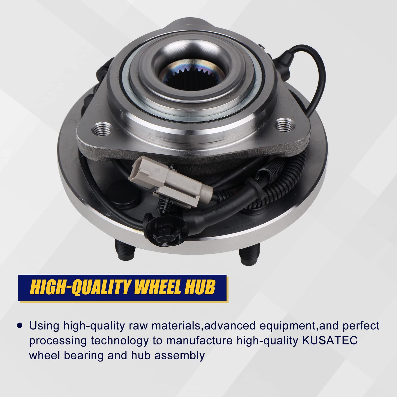 Kusatec 513234 Front Wheel Bearing And Hub Assembly Fit For Jeep Grand Cherokee 2005 2006 2007 2008 2009 2010, Commander 2006 20