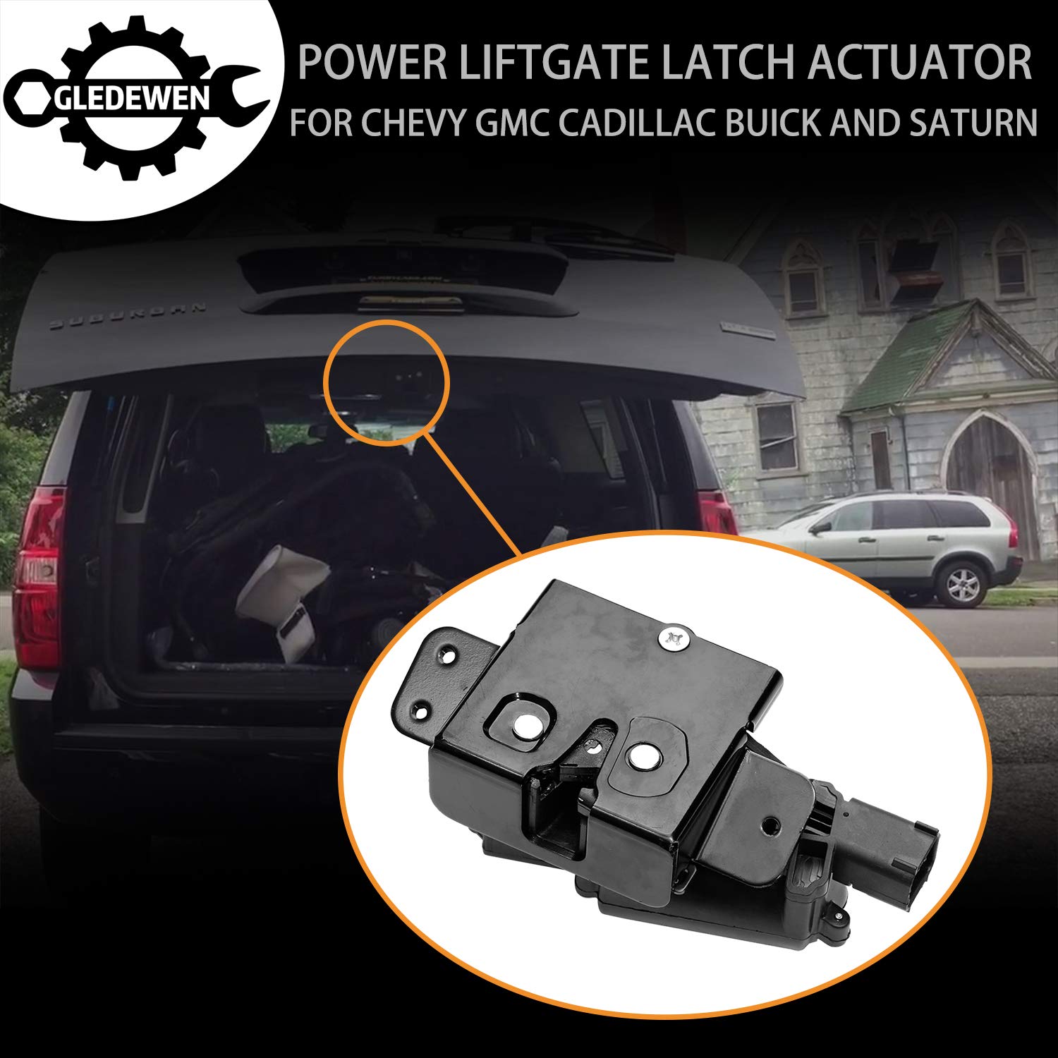 Rear Power Liftgate Latch Actuator Liftgate Lock Actuator | For Gm Chevy Suburban Tahoe Traverse, Gmc Acadia Yukon, Cadillac Esc