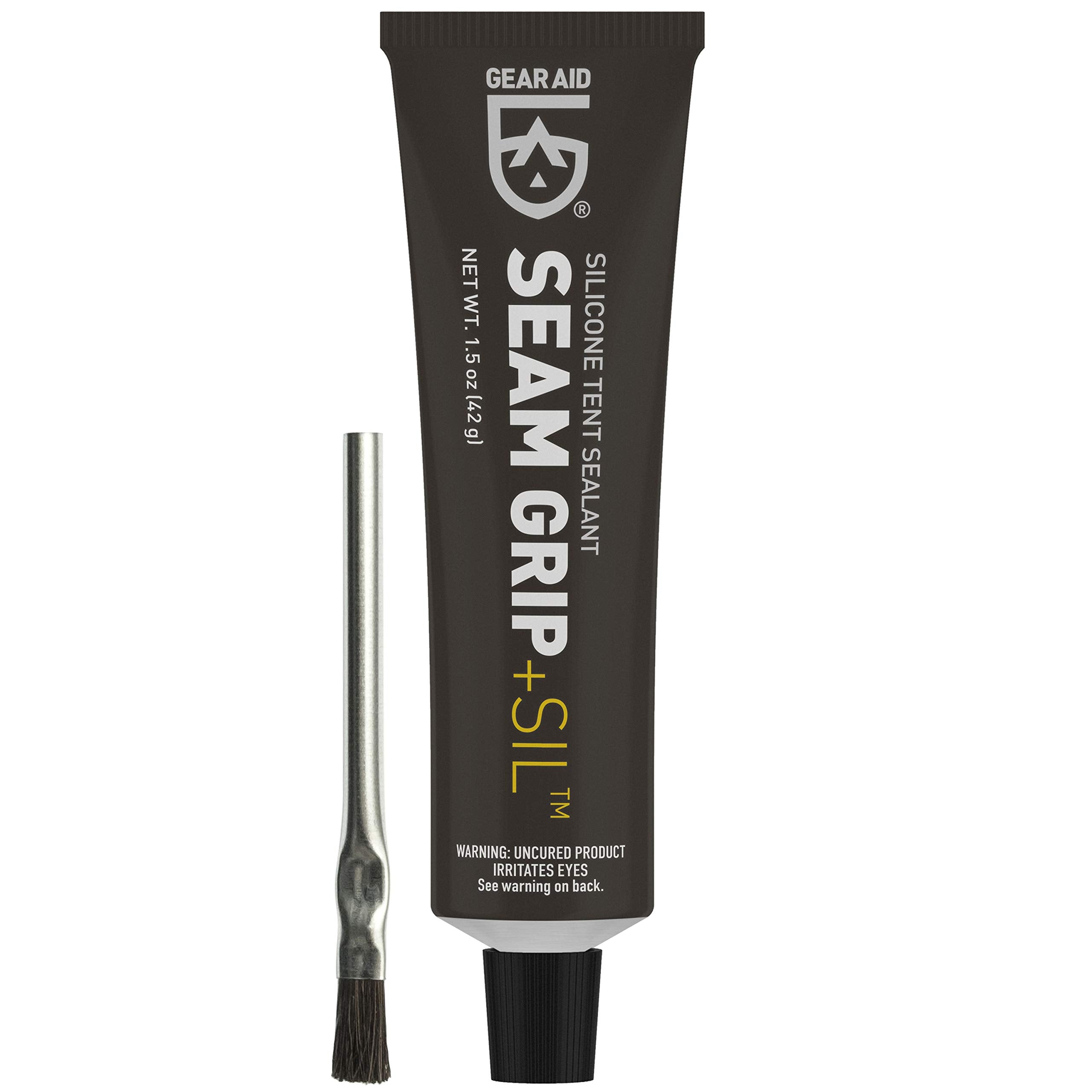 Gear Aid Seam Grip Sil Silicone Sealant For Silnylon Tents And Tarps, Clear, 1.5 Oz (10440)