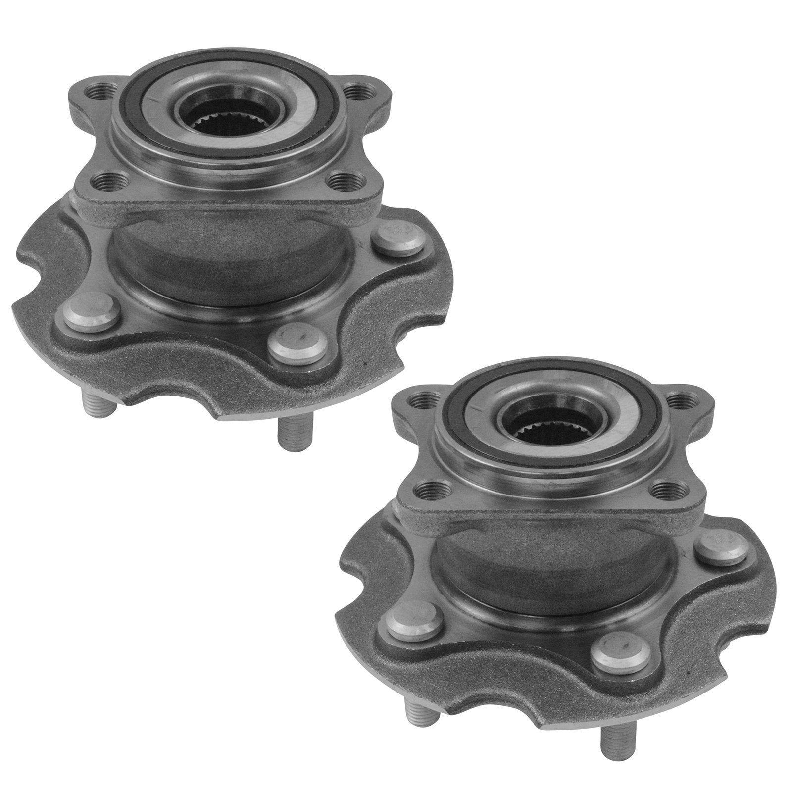 Trq Rear Wheel Hub Bearings Assembly Set Compatible With 2015-2017 Lexus Nx200T 2018-2021 Nx300 2015-2021 Nx300H 2006-2018 Toyot