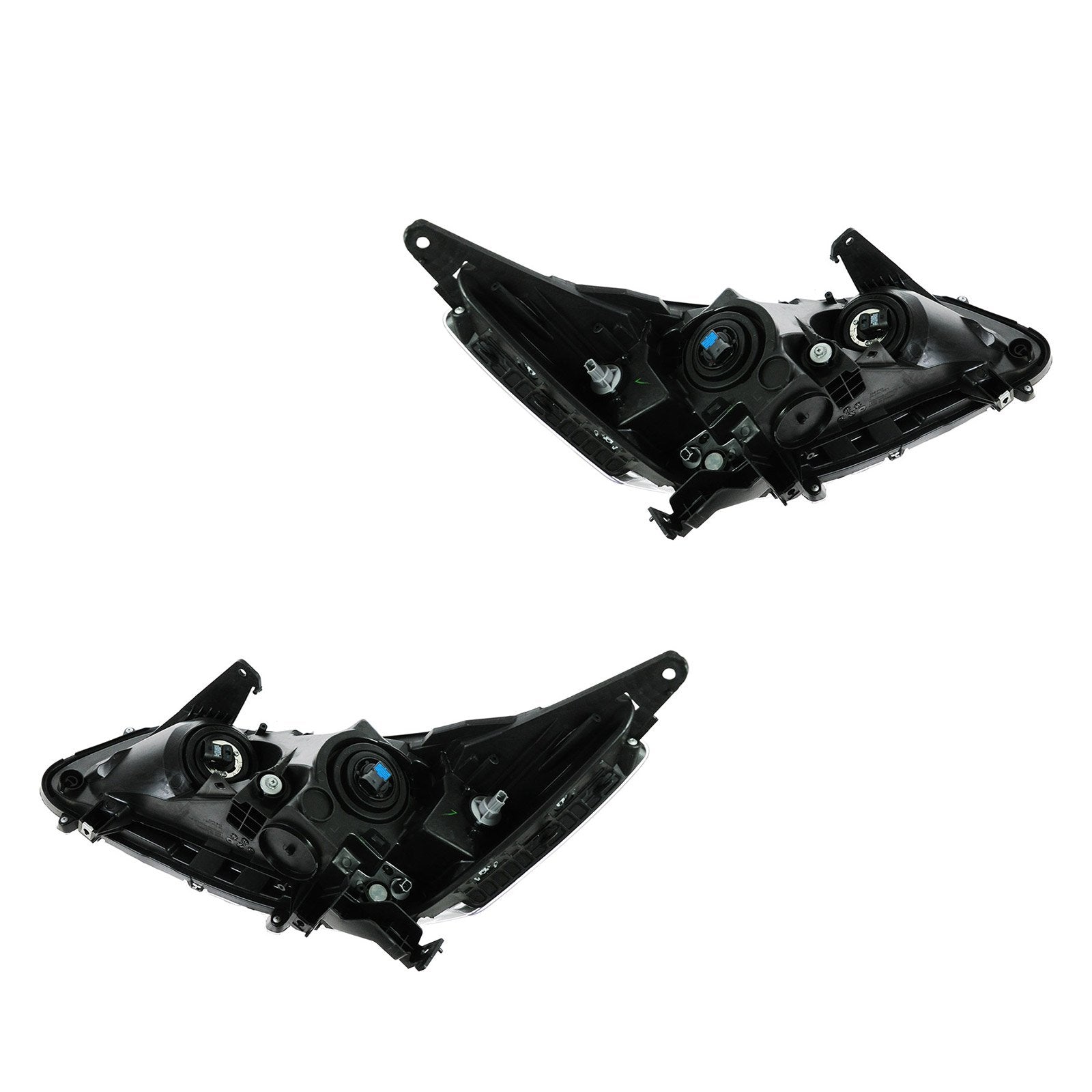 TRQ Headlight Assembly Set for Honda Accord 2013-2015 - Driver & Passenger Side, Model HLA88350