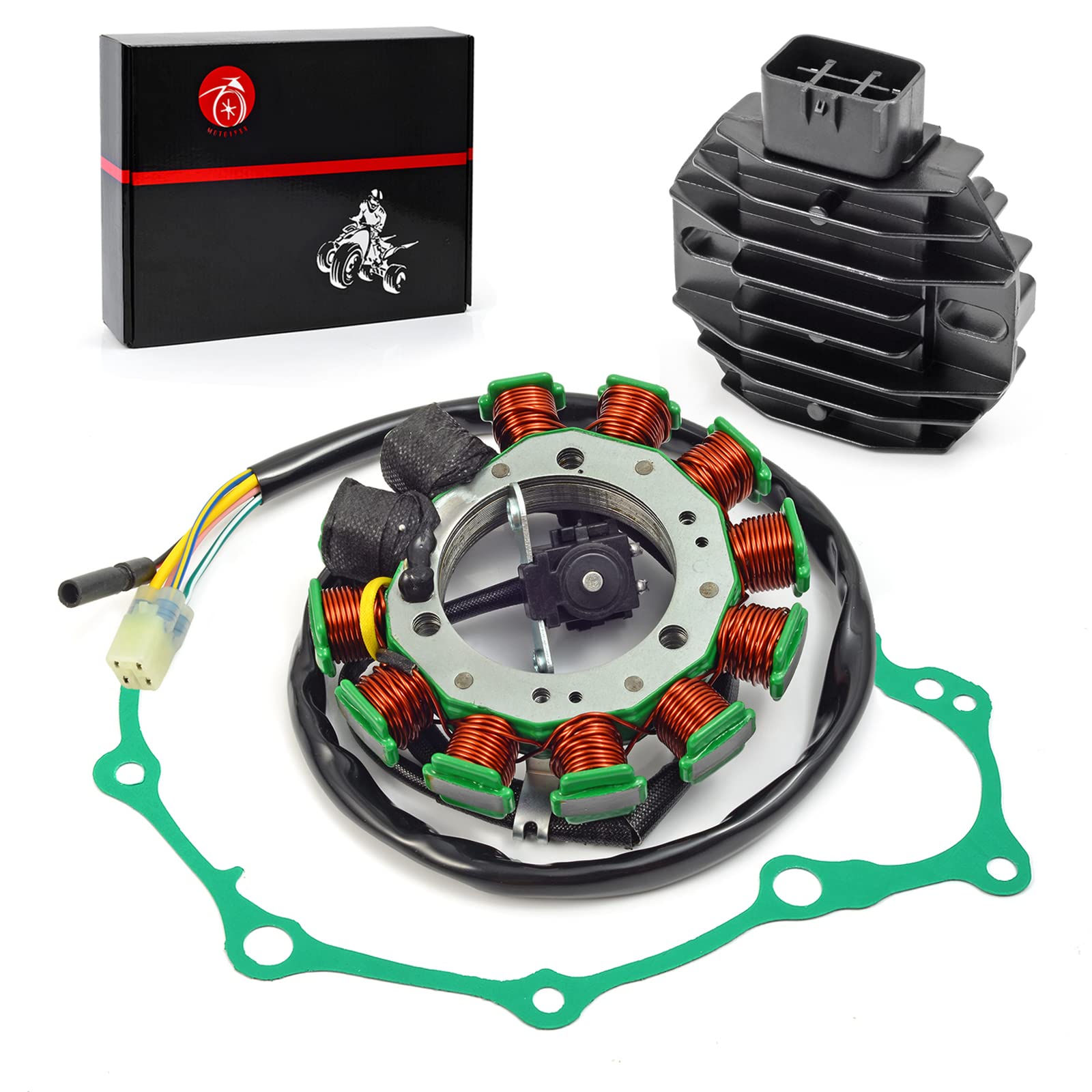 MOTO1988 Stator & Rectifier Gasket for Honda TRX400EX/TRX400X 1999-2014, Model 31120-HN1-003, Durable Replacement Part