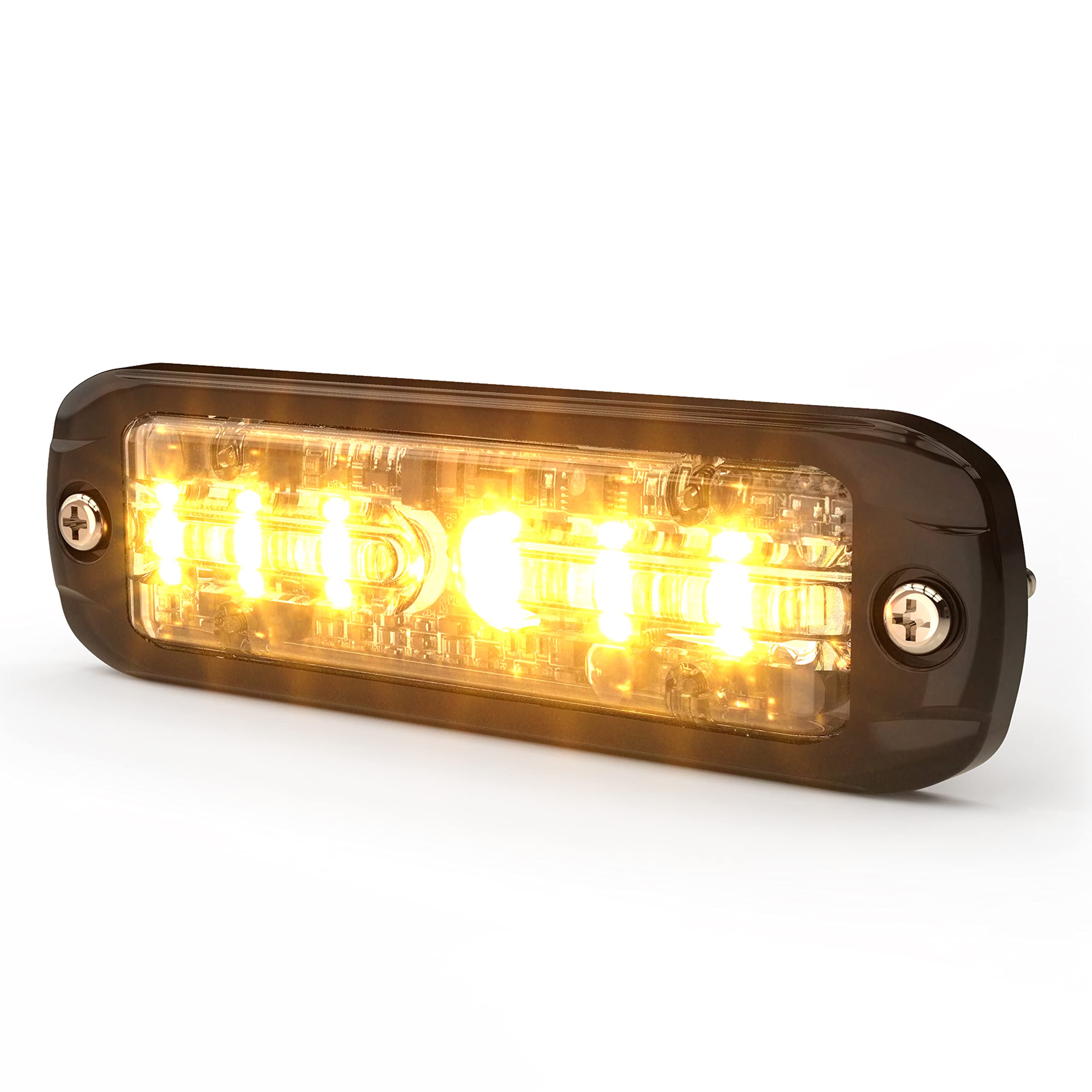 ECCO ED3802AW Directional LED Light | Surface Mount | 12-24VDC | Amber/White | Aluminum | Black