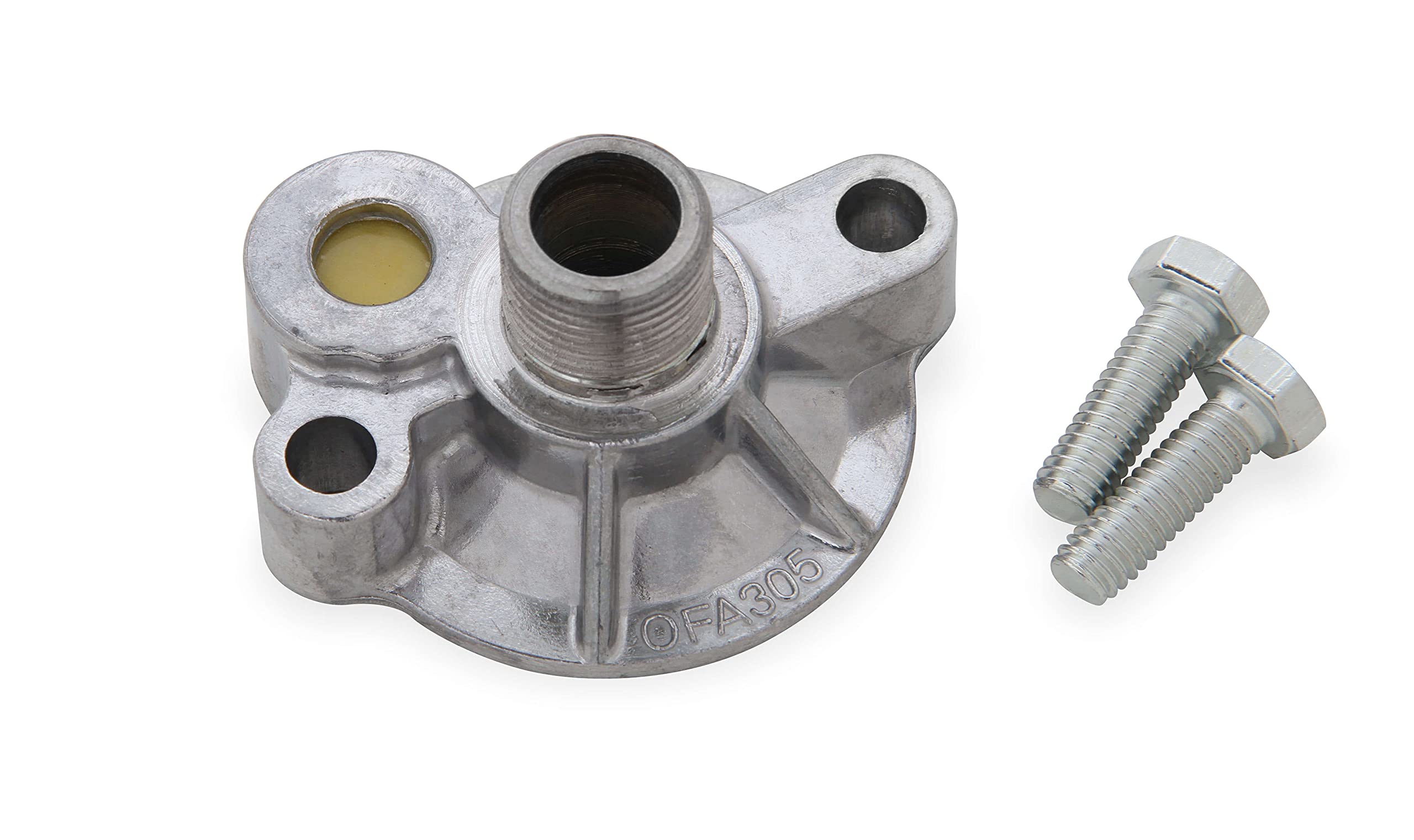 Mr. Gasket Oil Filter Adapter Kit Chev V8 68-86, Silver
