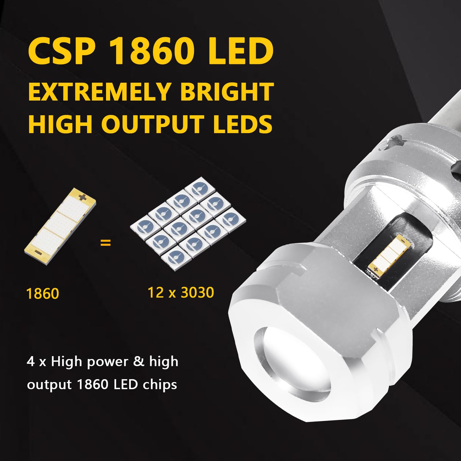 PHINLION 1156 Blue LED Light Bulbs, Super Bright 12V/24V Replacement for DRL & RV, Non-Polarity, Pack of 2