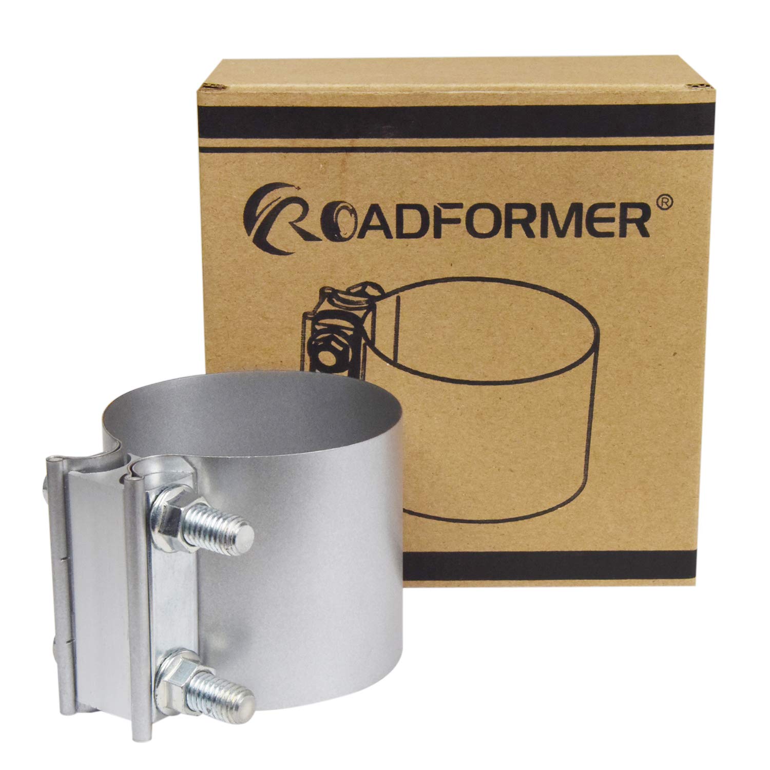 Roadformer 2.5'' Butt Joint Exhaust Band Clamp - Aluminized Steel for 2.5'' OD Exhaust Pipe, Muffler, Elbow and Exhaust Tubing C