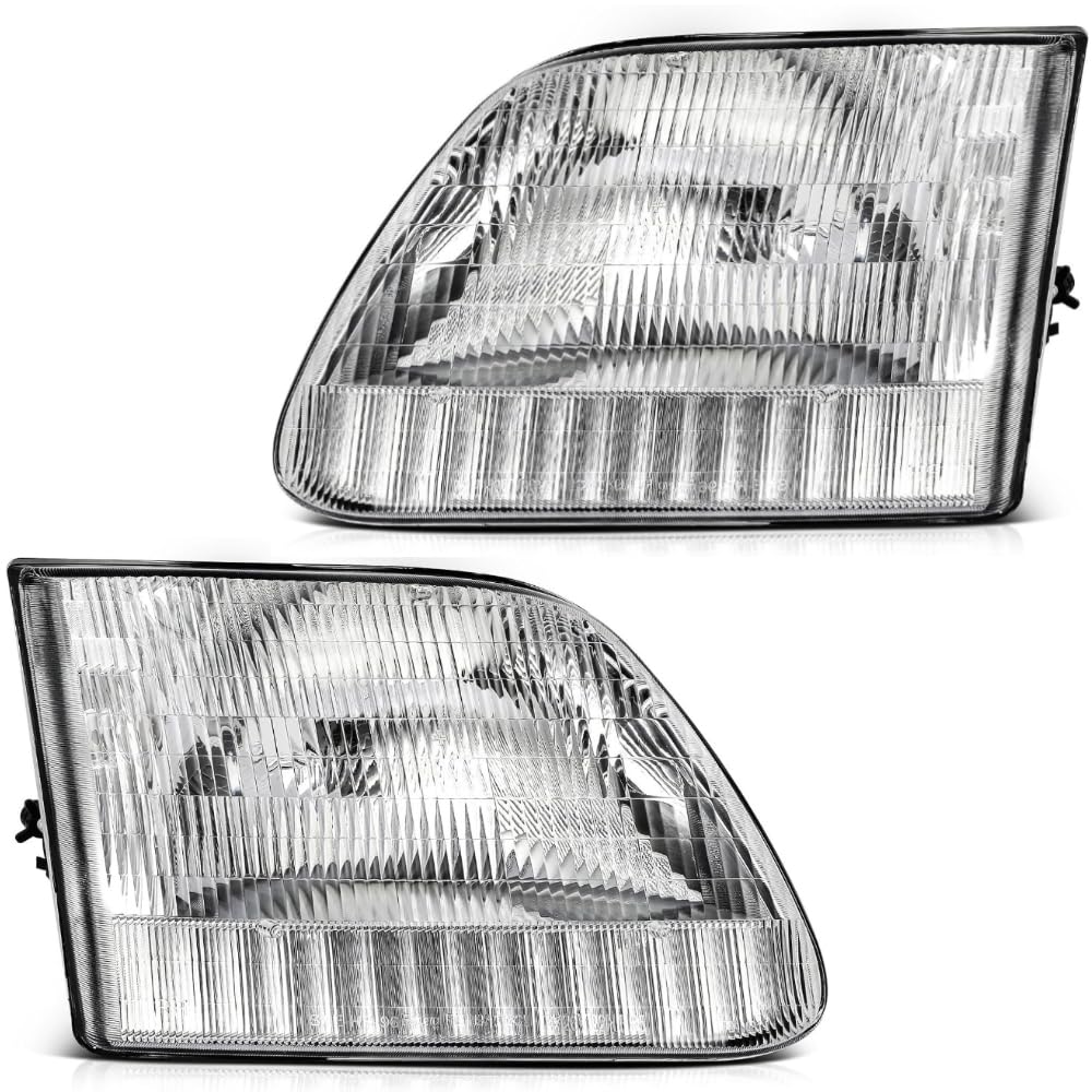 EPIC LIGHTING OE Spec-A Halogen Replacement Headlights Compatible with FORD 97-02 EXPEDITION 97-03 F-150 97-99 F-250 - Pair