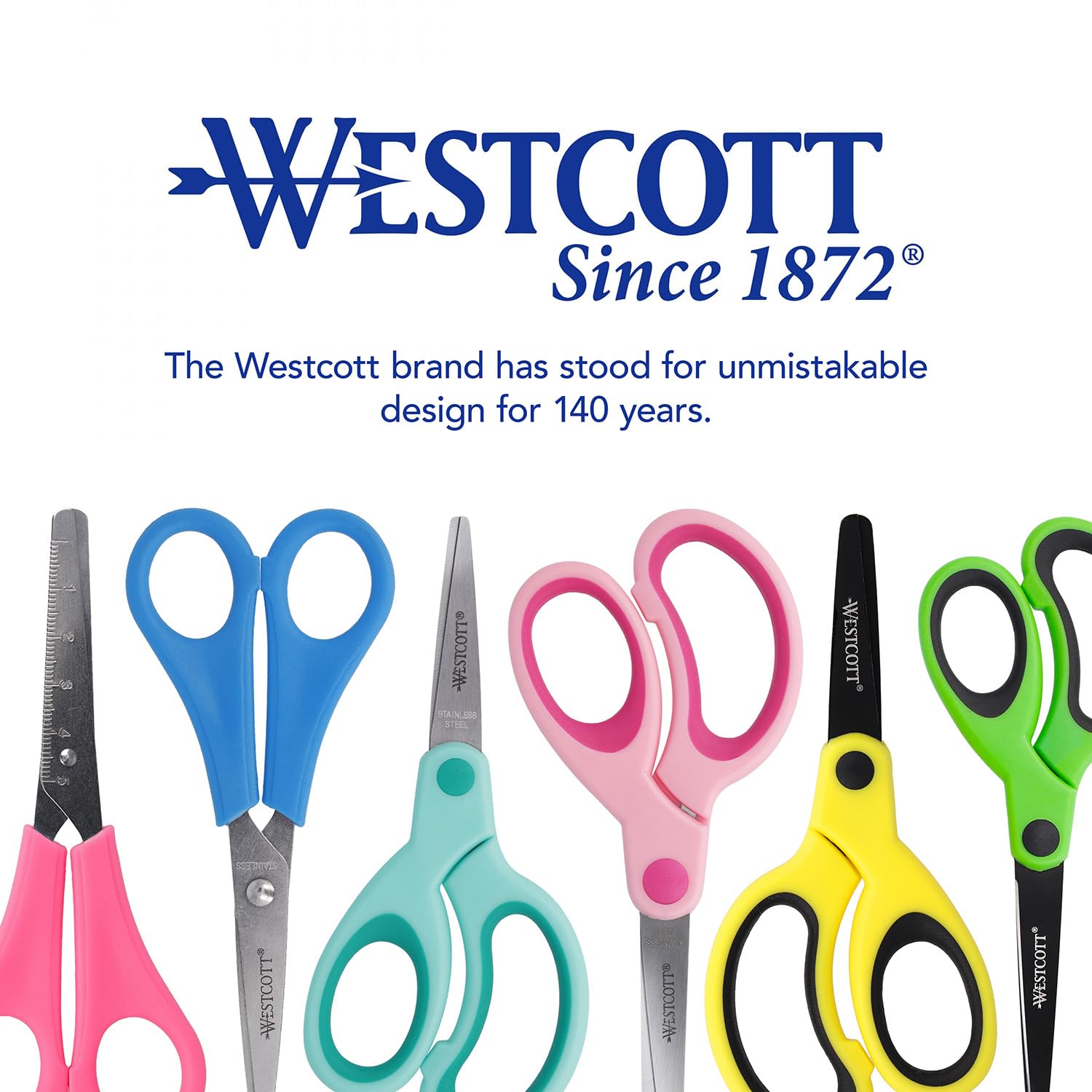 Westcott E-21586 00 Softgrip Kids Scissor Lefty, Blunt Tip, 513 Cm, Turquiose - Turquoise