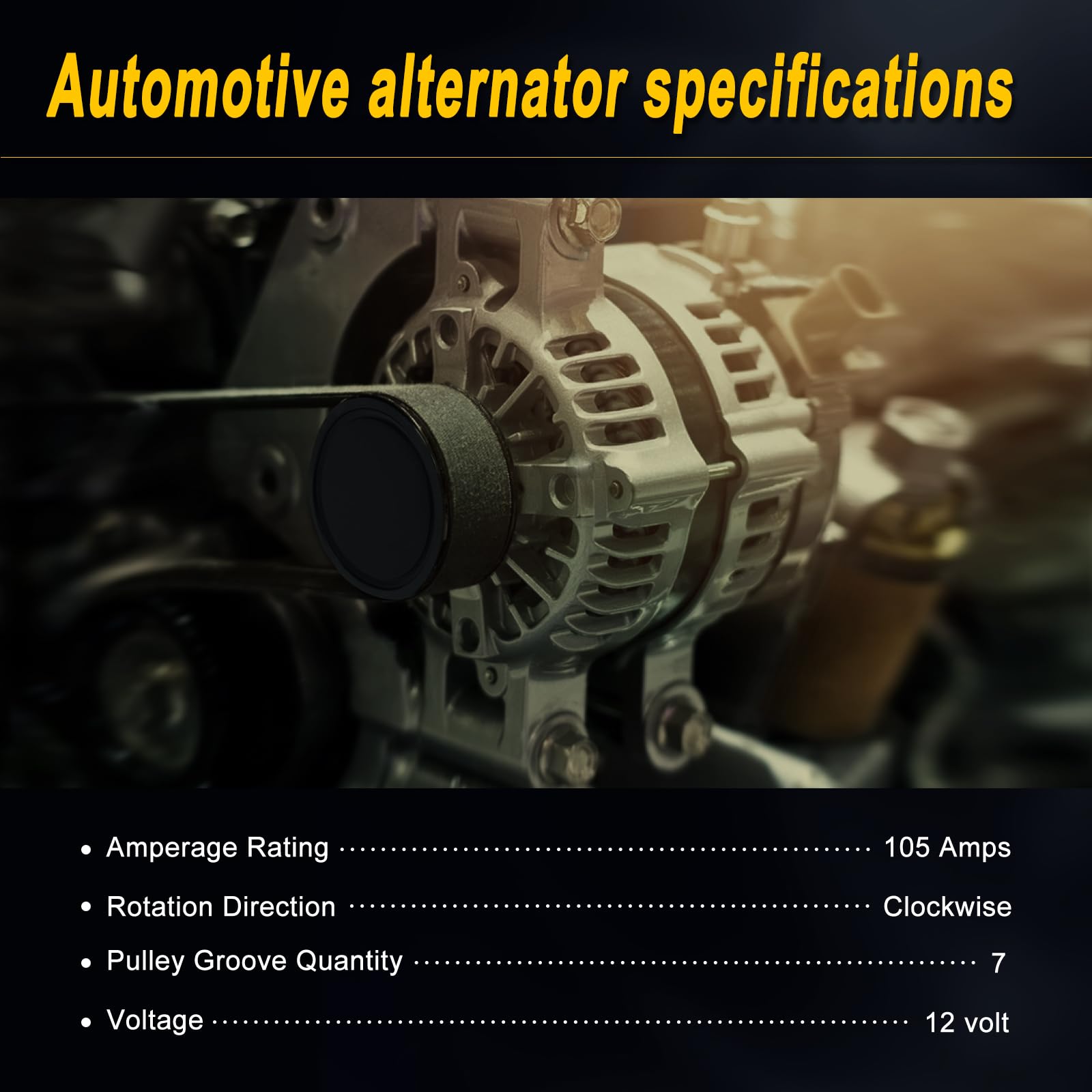 L-SIJIN-L Alternator Compatible with 06-11 CSX Ciciv 07-11 CR-V 04-08 TSX 2003-2007 Accord 2003-2011 Element 2.0L 2.4L Replace f