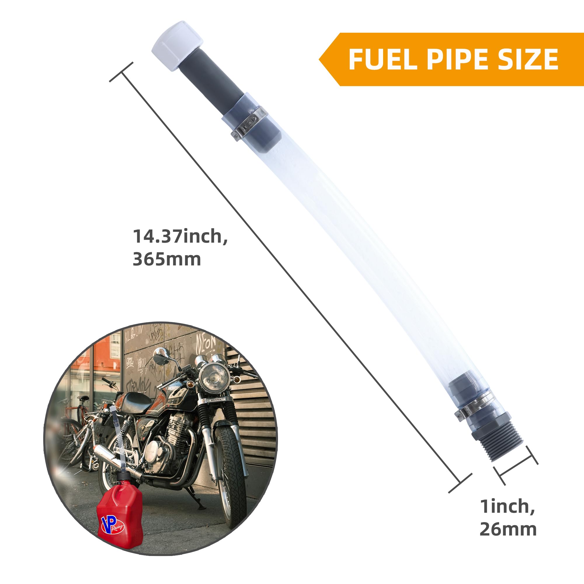 Mapleza Racing Hose For Vp Fuel Jug, Fuel Jug Hose Perfect Fit For 3/5/5.5 Gallon Gas Can-Upgraded Filter Design (Pack Of 3)