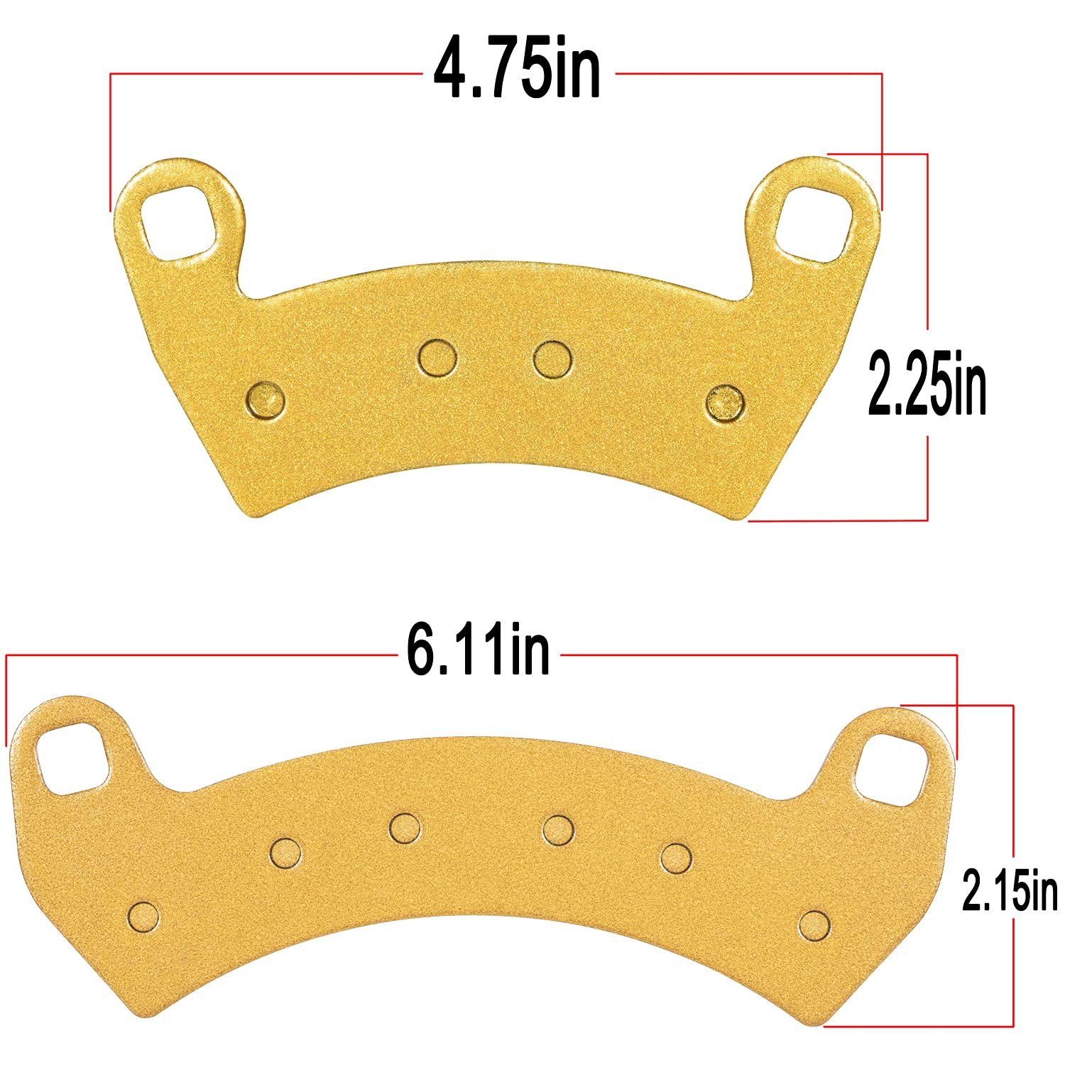 Brake Pads Heavy Duty For Polaris 1000 Rzr Xp Turbo Eps 4 Pro Xp, For Polaris Rzr Rs1 Xp Xp4 Turbo 2016-2021