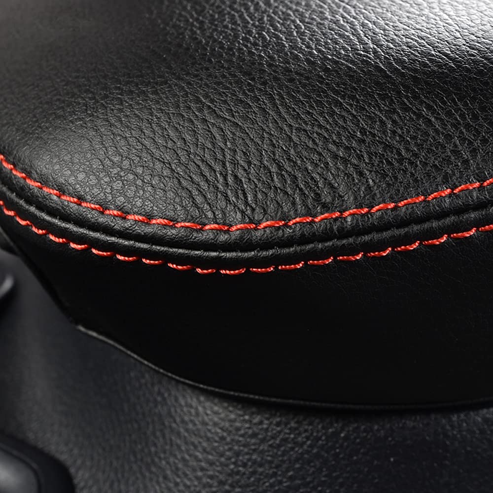 INTGET Leather Center Console Armrest Cover for Toyota RAV4 2019-2023, Red Protector Lid Pad