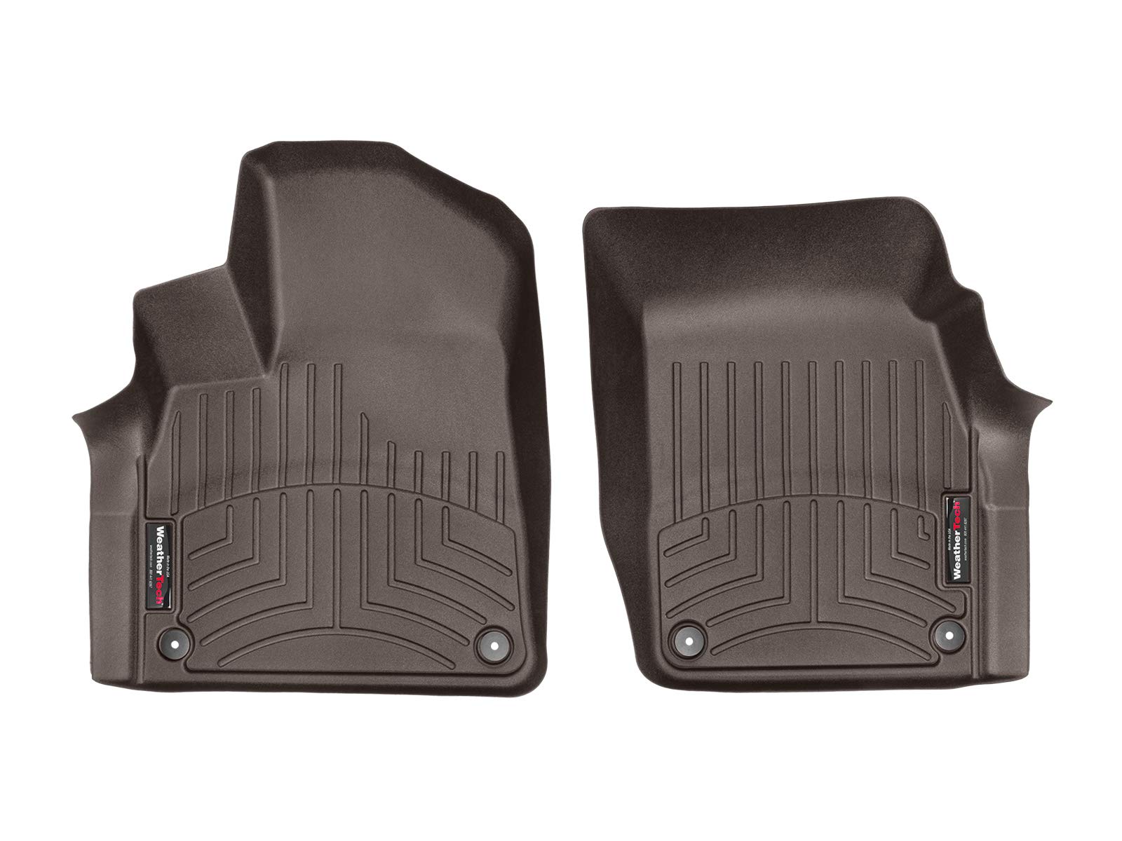 WeatherTech Custom Fit FloorLiners for Audi Q7, Q8, SQ7-1st Row (478871), Cocoa