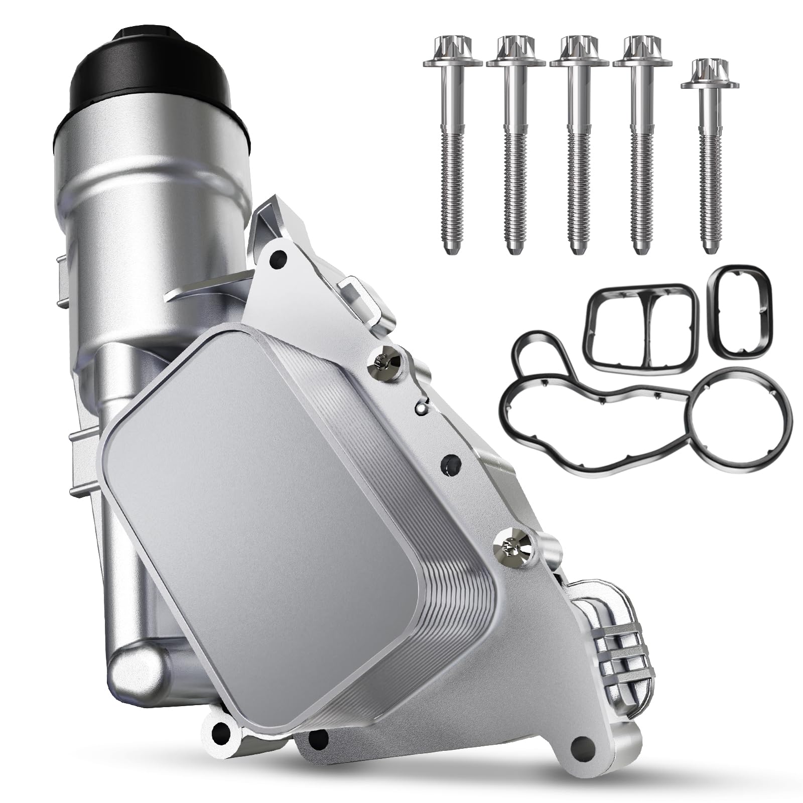 Aluminum Engine Oil Cooler Compatible with BMW i8 X1 X2 MINI Cooper Clubman Cooper Countryman, #OE 11428585235 11428511391 Oil F