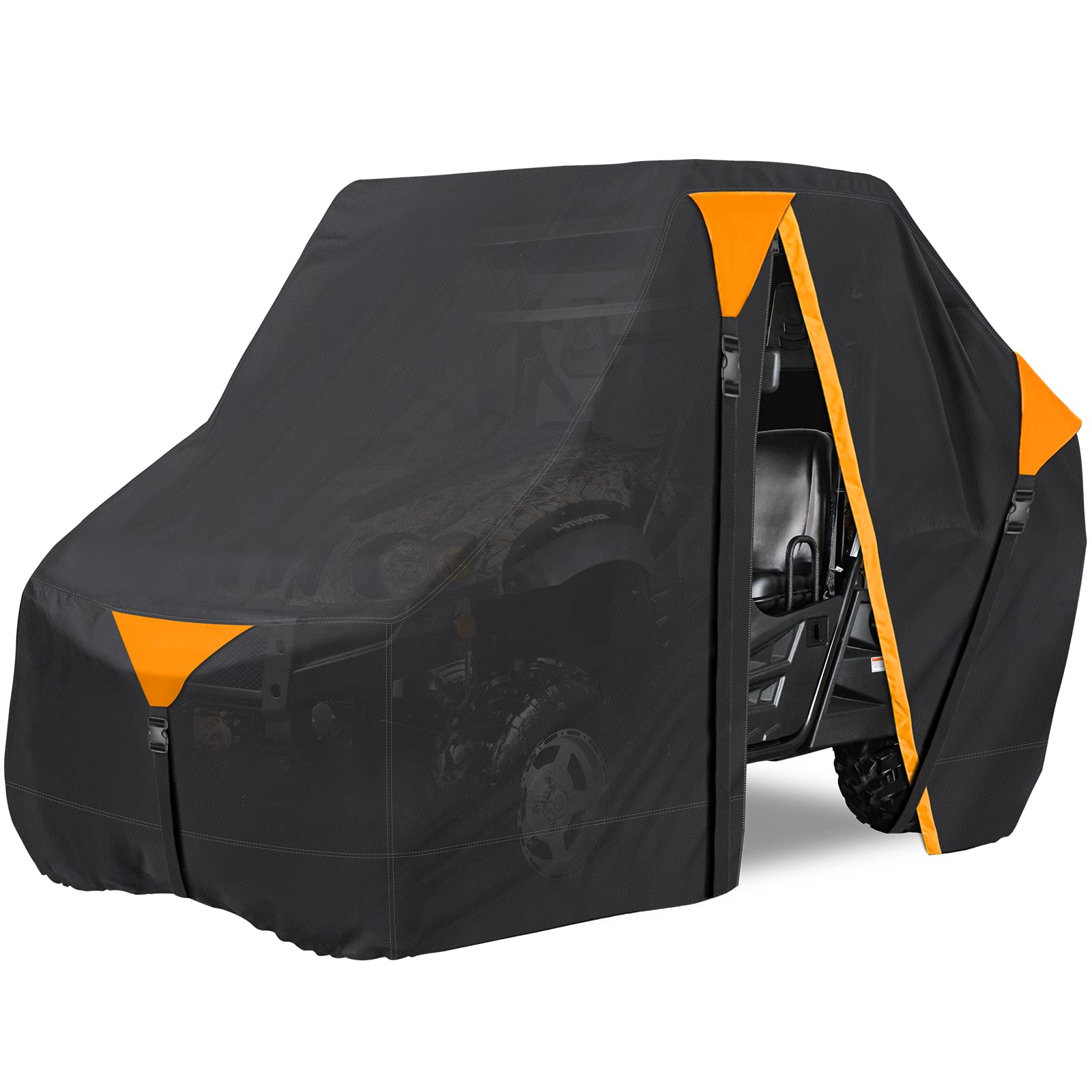 AUTOLION UTV Cover Outdoor Waterproof All-Weather Protection for Polaris RZR Yamaha Can-Am Defender Kawasaki Ranger Cover with U