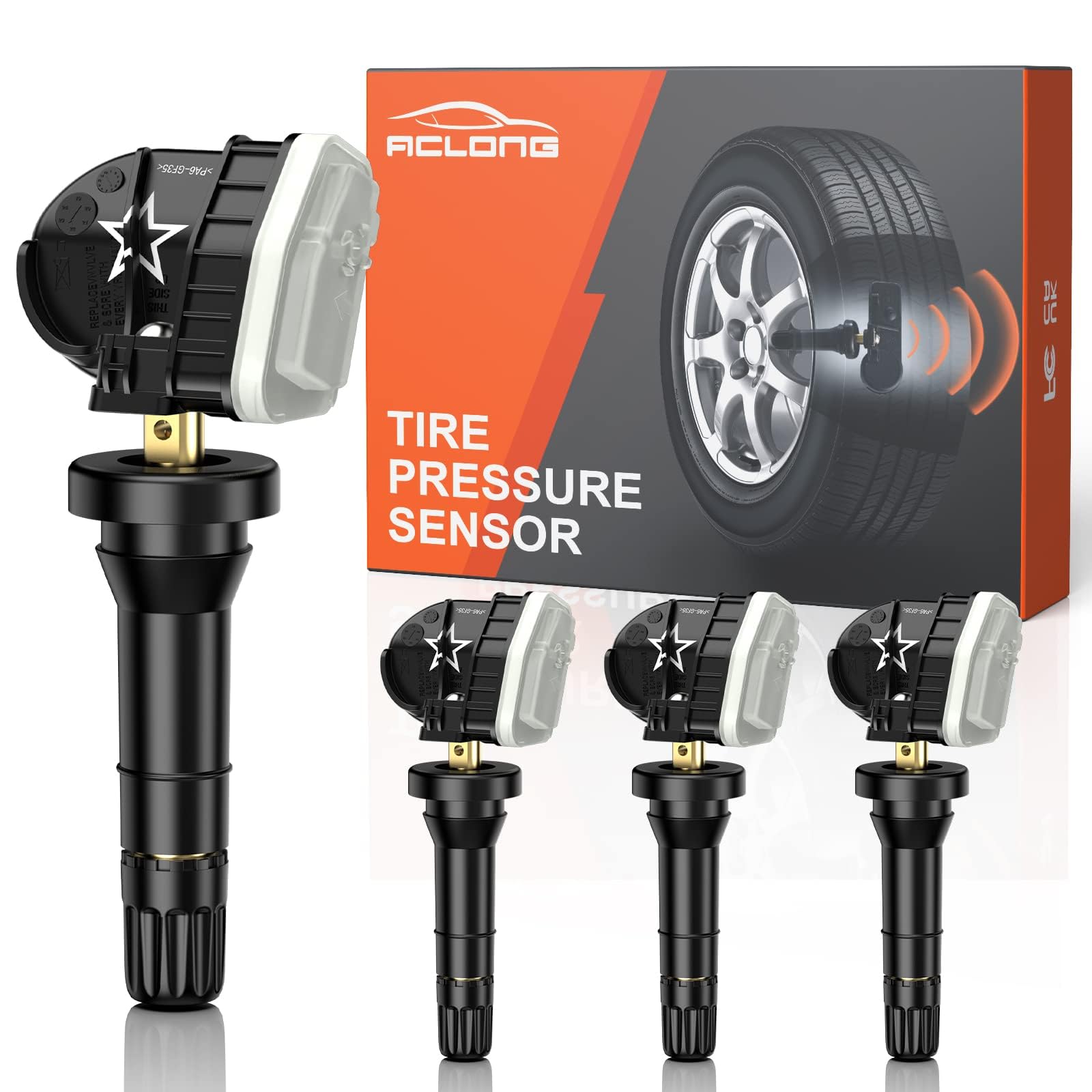 GEARMEISTER TPMS Sensors, 315MHz Tire Pressure Monitor Sensors Fit for Chevy Impala Silverado|Cadillac SRX XT5|Buick Encore Luce