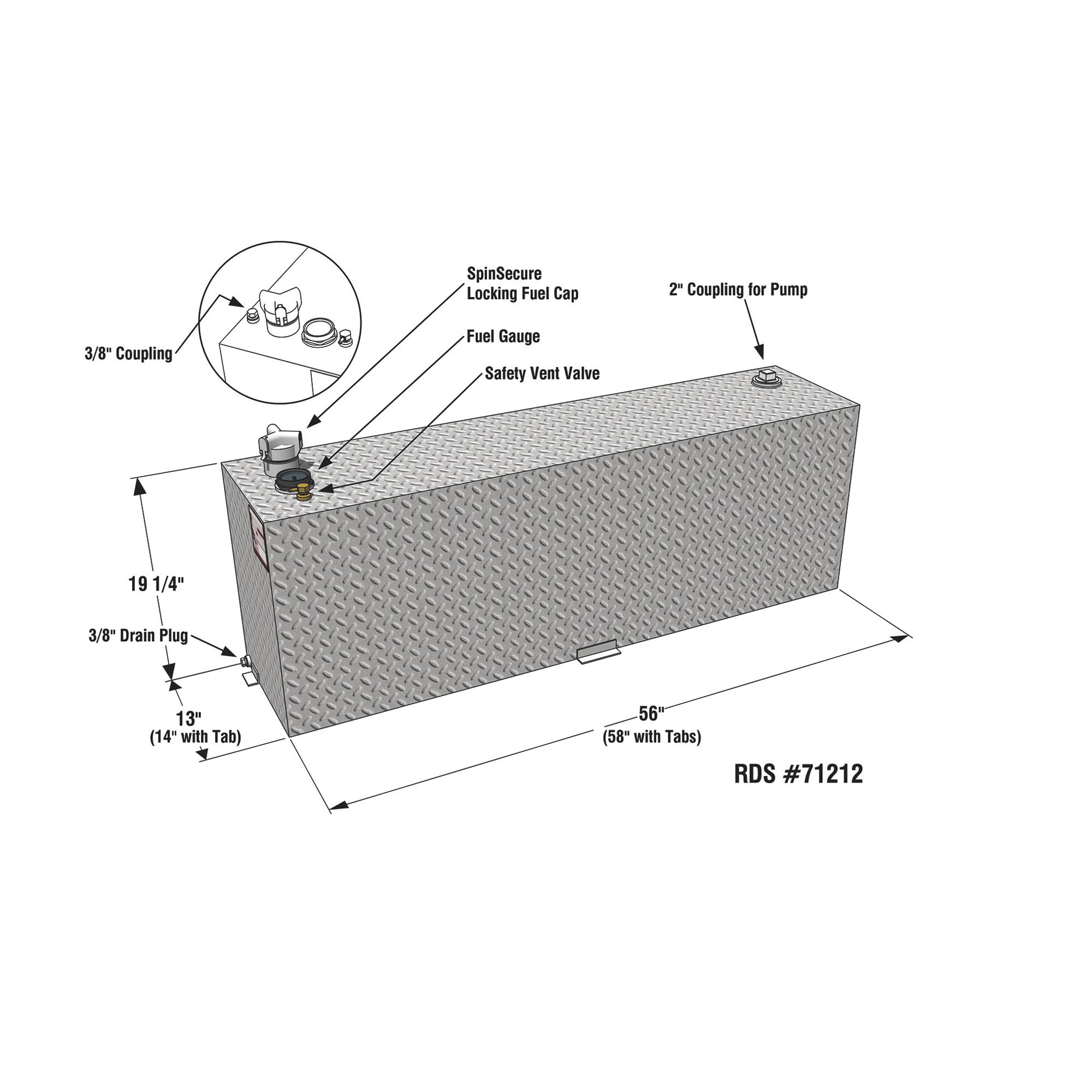 Rds Mfg Inc Fuel Tank - 60-Gallon