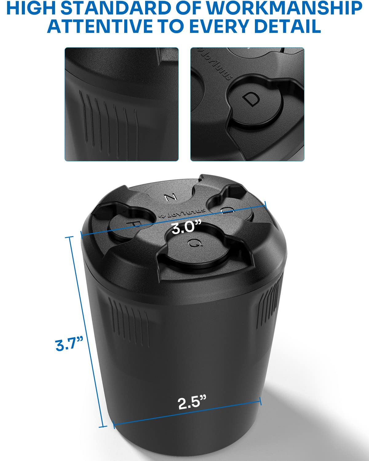 Joytutus Coin Holder For Car, High Capacity Coin Holder, Universal Car Coin Holder For Cup Holder, Change Holder Fit For Most Ca