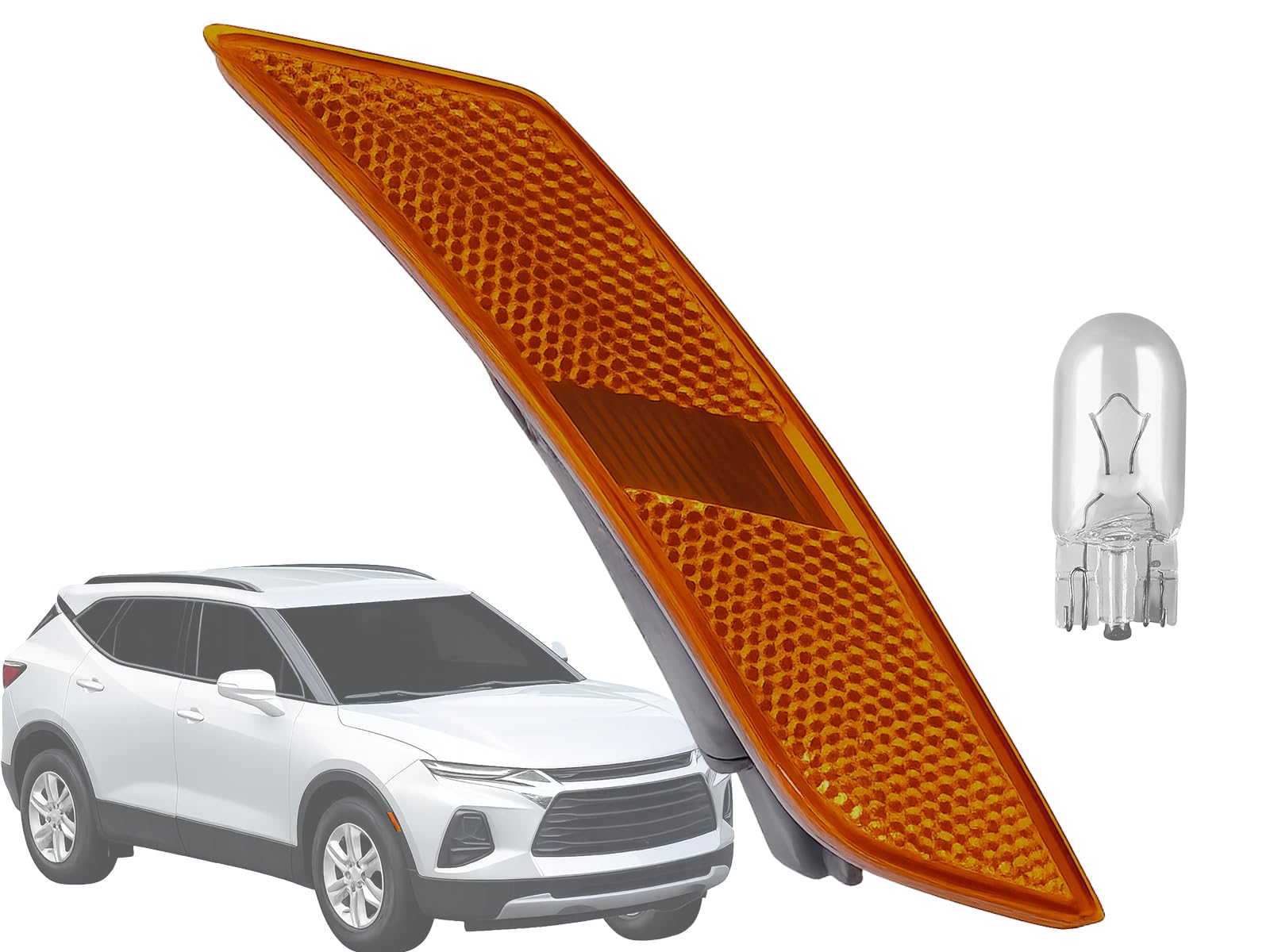 KAP Replacement for Front Fender Side Marker Lights 2019-2026 Blazer with Bulb Included Passenger Right Side 84299174 GM2551204
