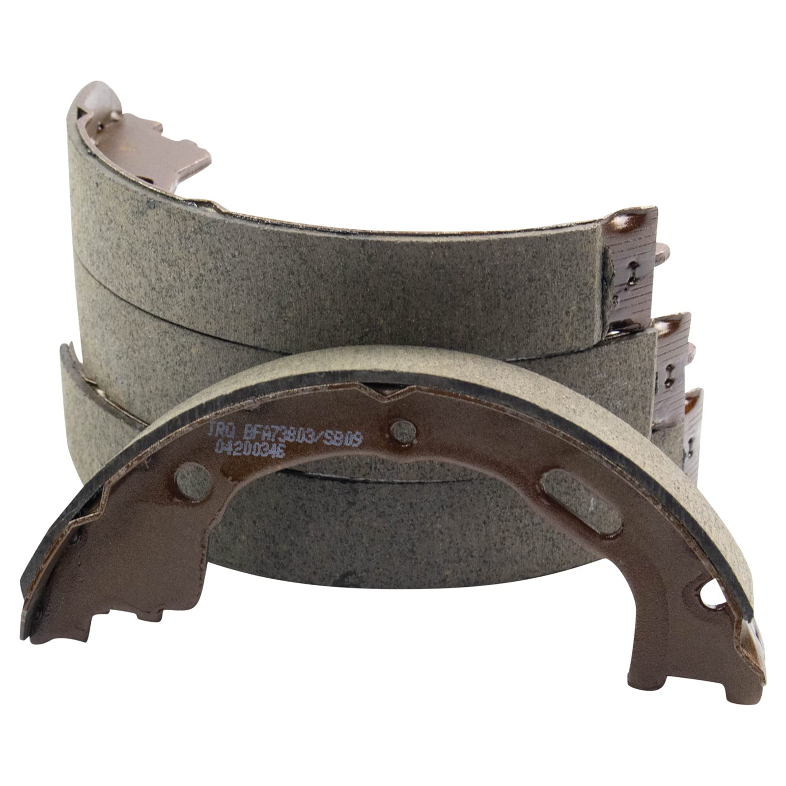 Trq Rear Brake Pad & Rotor Kit Brake Pads Brake Rotor Parking Brake Shoe Set Ceramic Compatible With 2003-2011 Lincoln Town Car