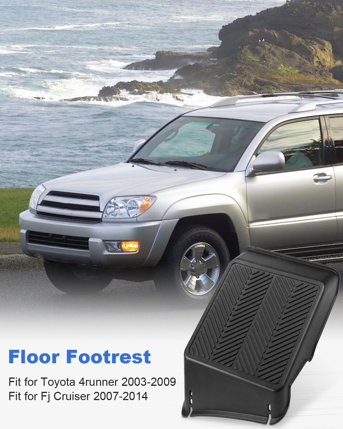 Floor Footrest Front Left Drivers Side Fit for Toyota 4Runner 2003-2009, Fit for FJ Cruiser 2007-2014, Replaces 58190-35031 5819