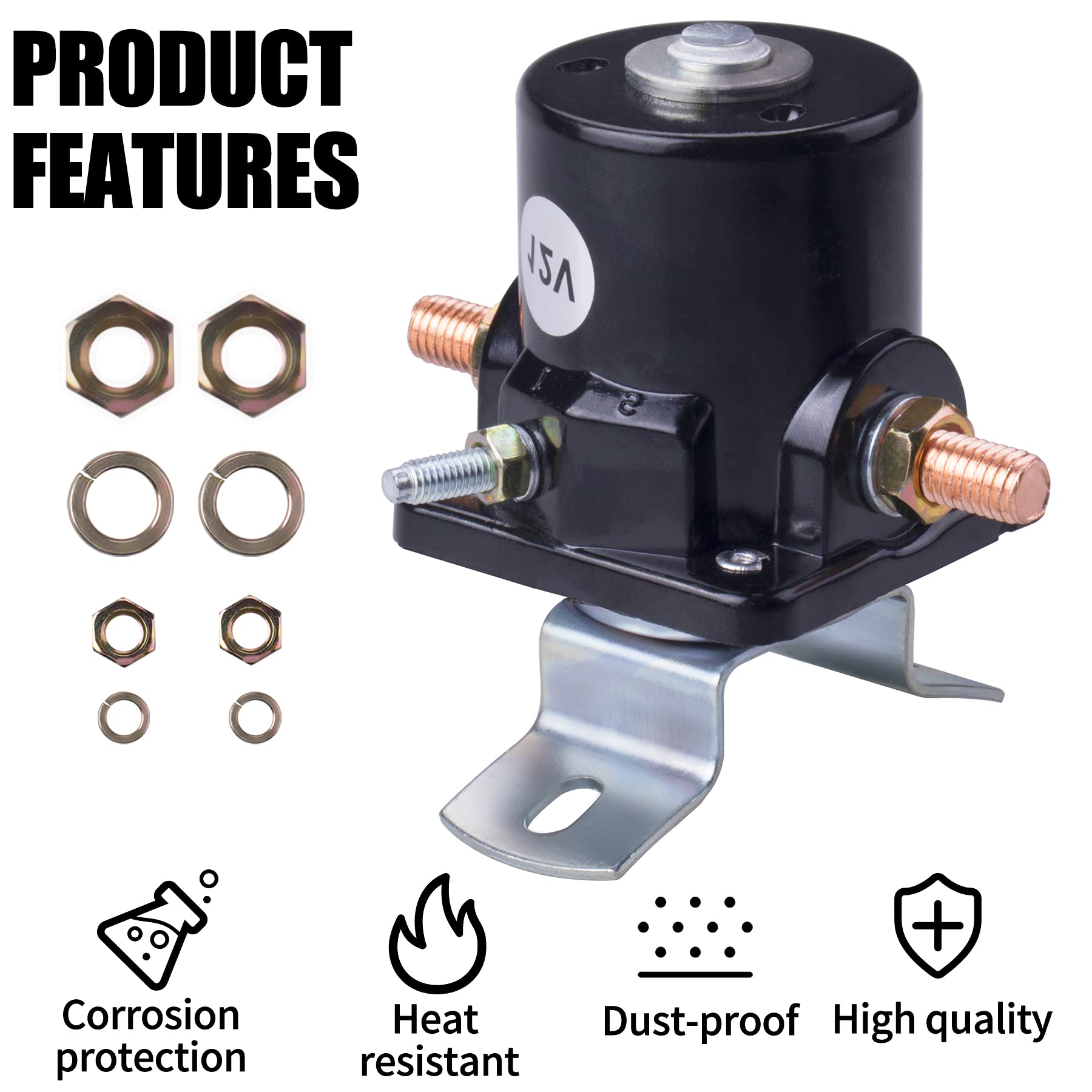 Mrelc New Solenoid Relay Compatible With 12 Volt 2N 8N 9N Tractor 8N-11450 Sw218 Sw355 10-Fo218-12V 7-1023-12V 240-14008 Replace
