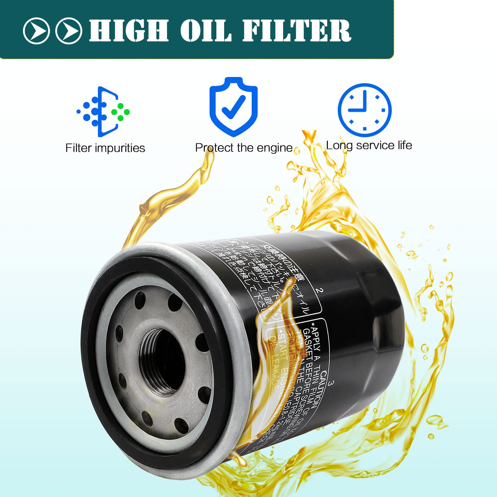 Oil Filter 2540086 2540122 For Polaris Ranger 700 800 900 570 Crew Xp, Rzr S 800, Rzr 4 800/900, Rzr 900 Xp, Rzr 570 800 900 100