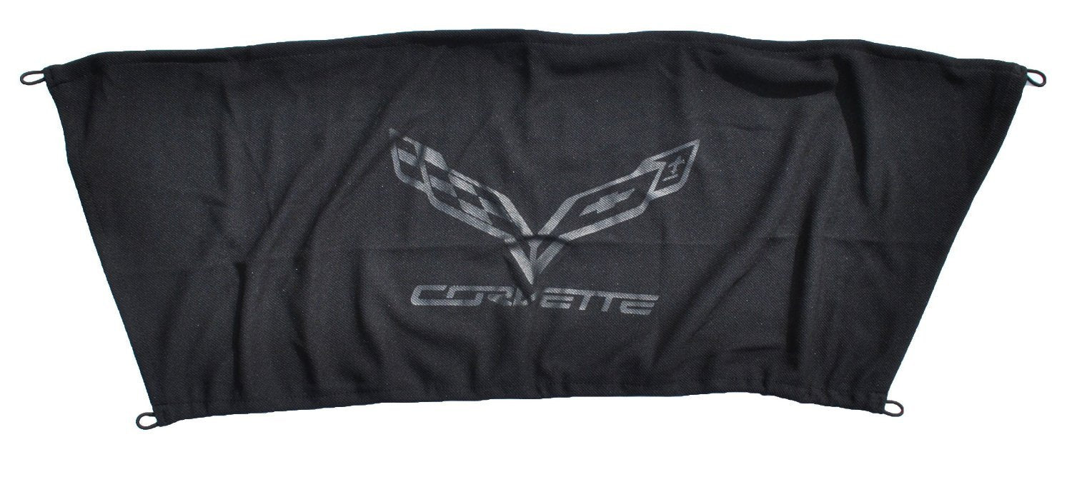 Trunk Security Upper Cargo Shade Cover For Corvette C7 2014 15 16 17 2018 2019 New (Upper With Corvette Embelm & Writting)
