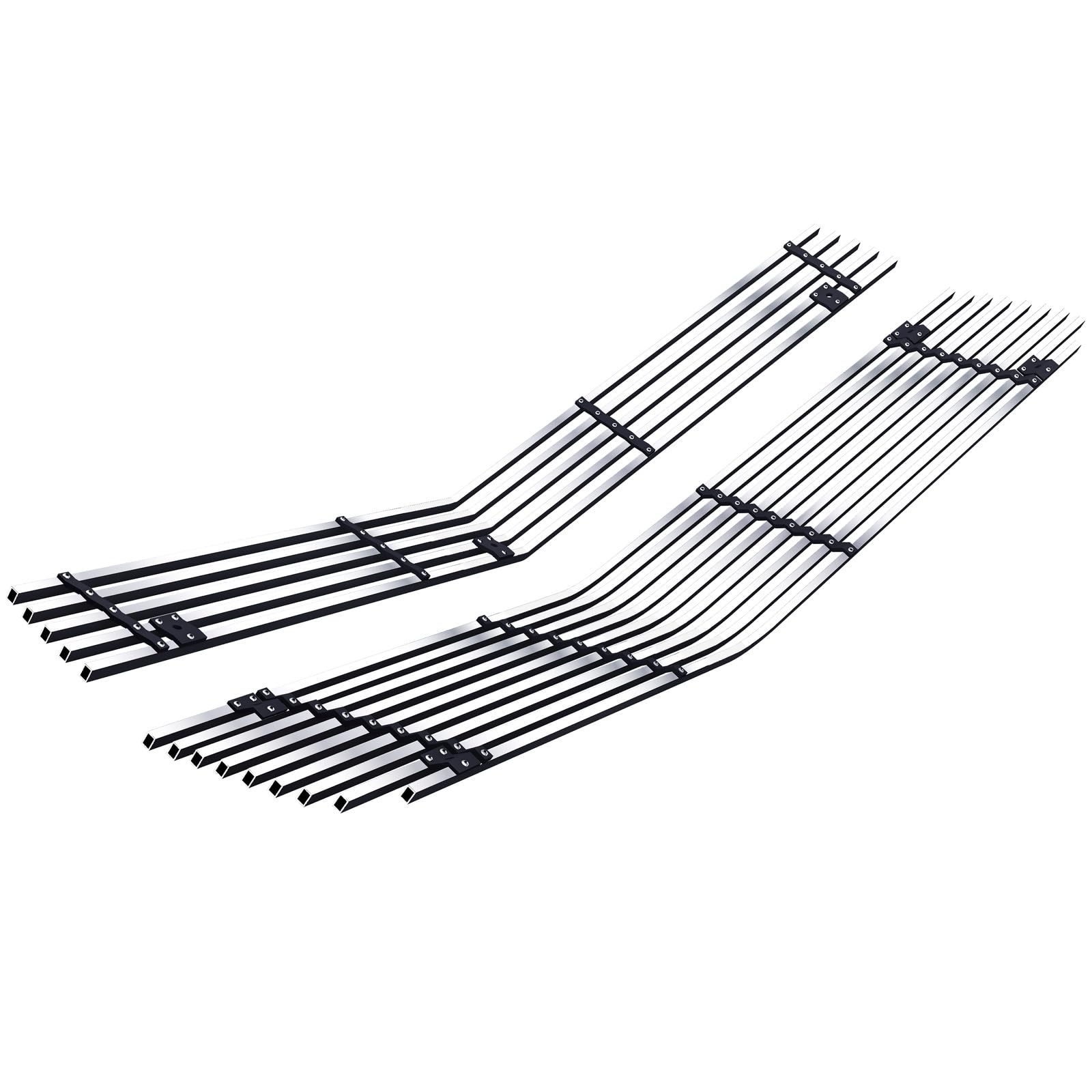 APS Stainless Steel Billet Grille Combo for Chevy Camaro 1978-1981 - Silver, Model N19-C43018C