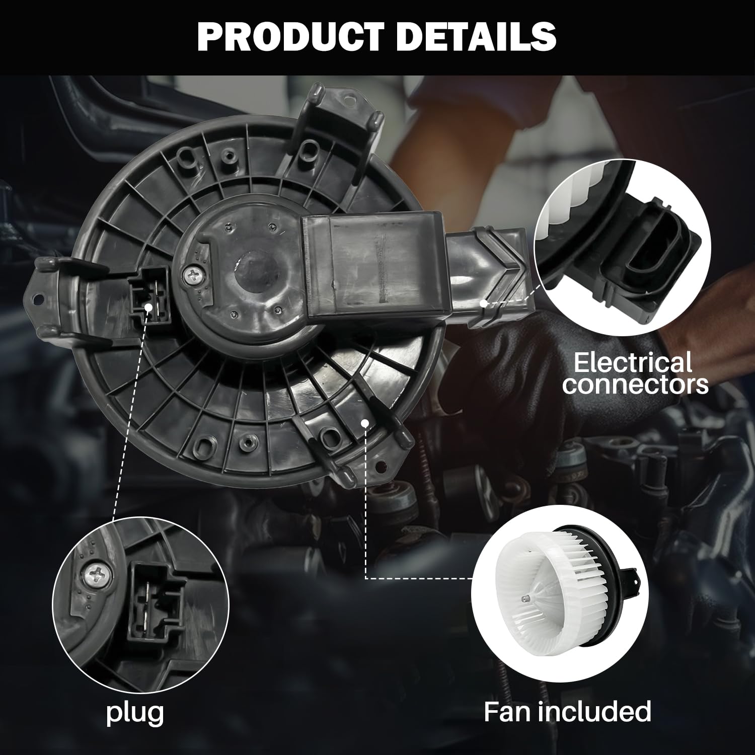 Aspligo 700203 Ac Heater Blower Motor Fan Front Fit For Jeep Wrangler Compass Patriot For Acura Tsx Tl Rdx For Chrysler 200 Sebr