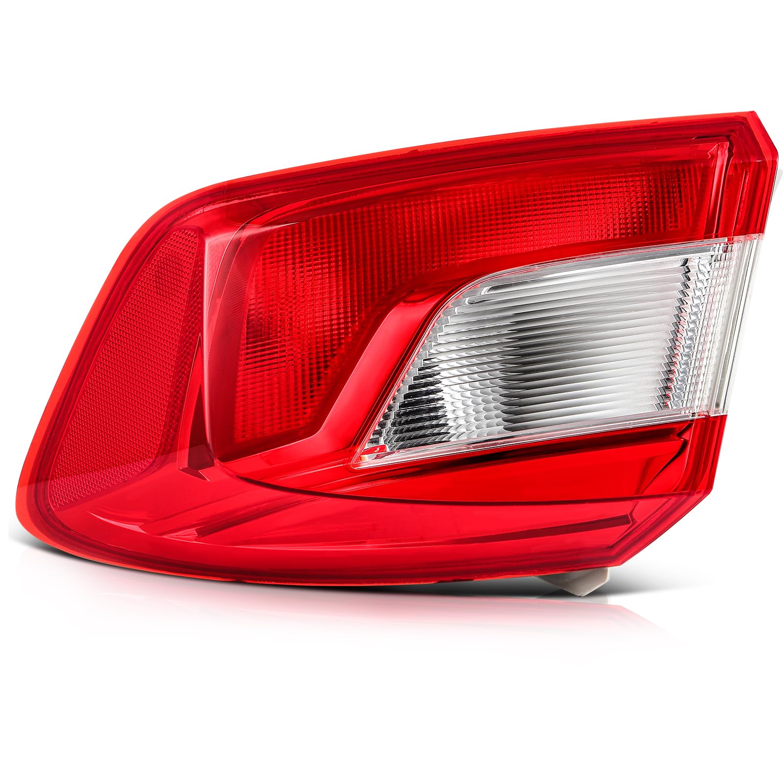 LBRST Tail Light Fit 2016-2019 for Cruze Chrome Housing Red Lens Right Tail Light Assembly GM2805124