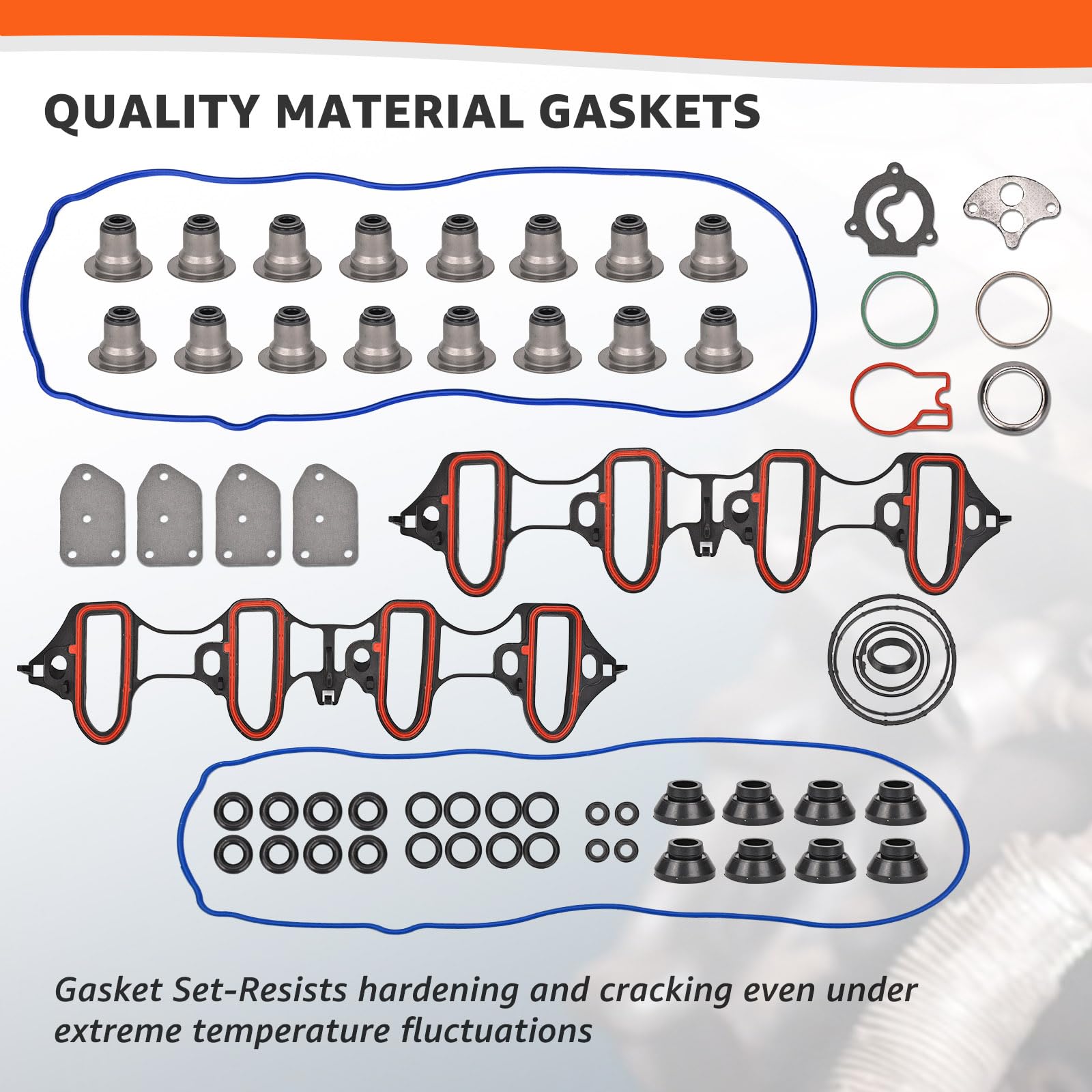 Armker Full Cylinder Head Gasket Set for 2005-2014 Chevy 5.3L V8 LM7 L59 - Model HS26191PT-1 CS9284