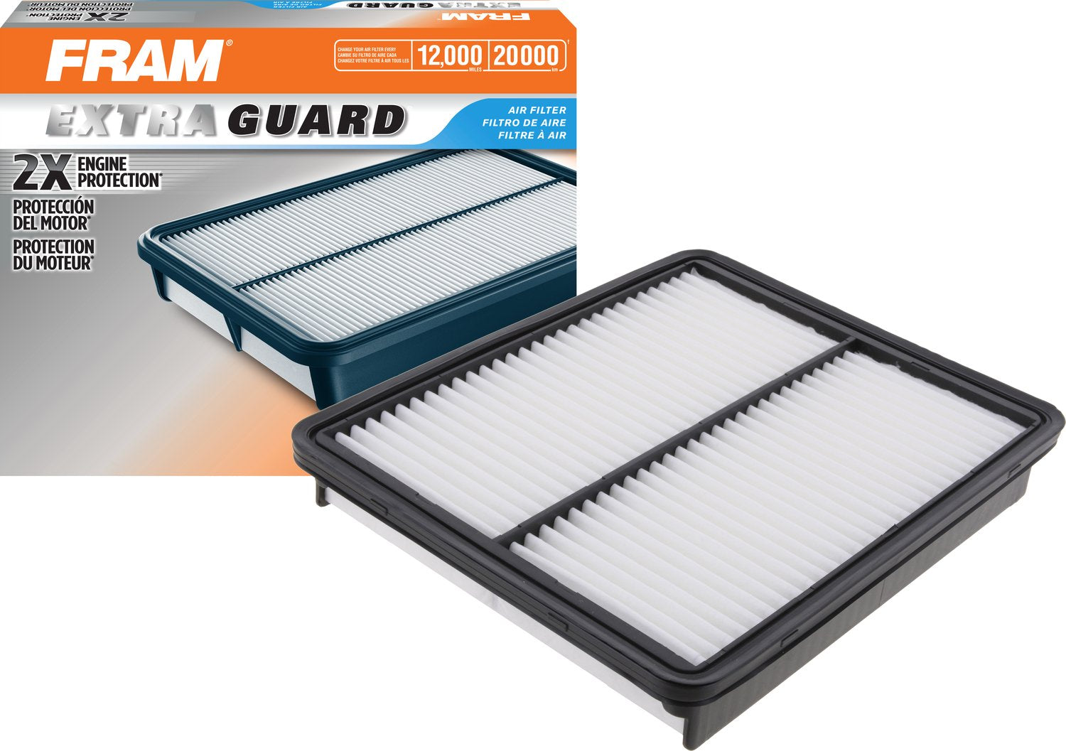FRAM Extra Guard CA10881 Replacement Engine Air Filter for Select Hyundai and Kia Models, Provides Up to 12 Months or 12,000 Mil