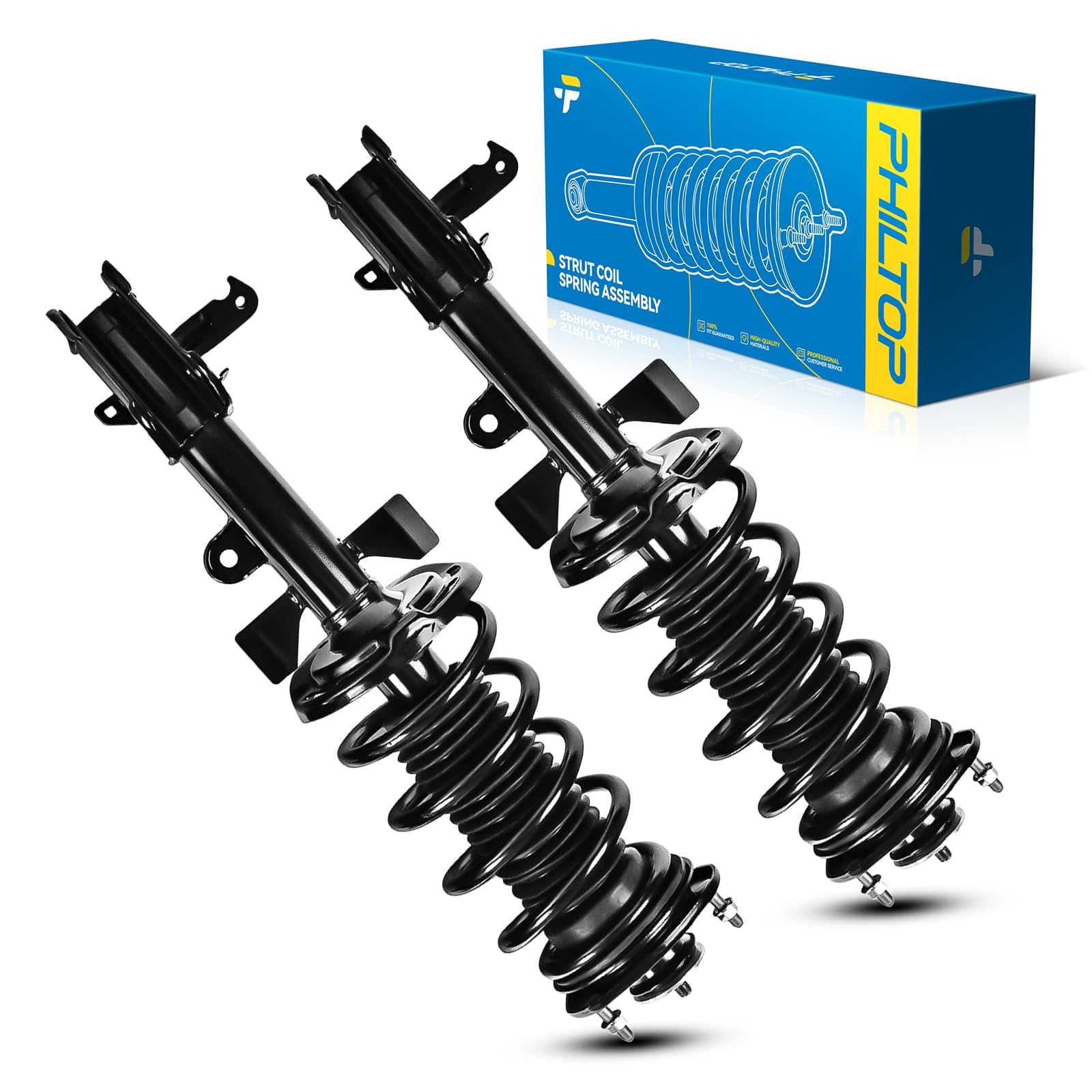 Philtop Front Complete Struts Shock Absorber Fits Odyssey 2011 2012 172560 172561 Struts With Coil Spring Assemblies Set Of 2 Sa